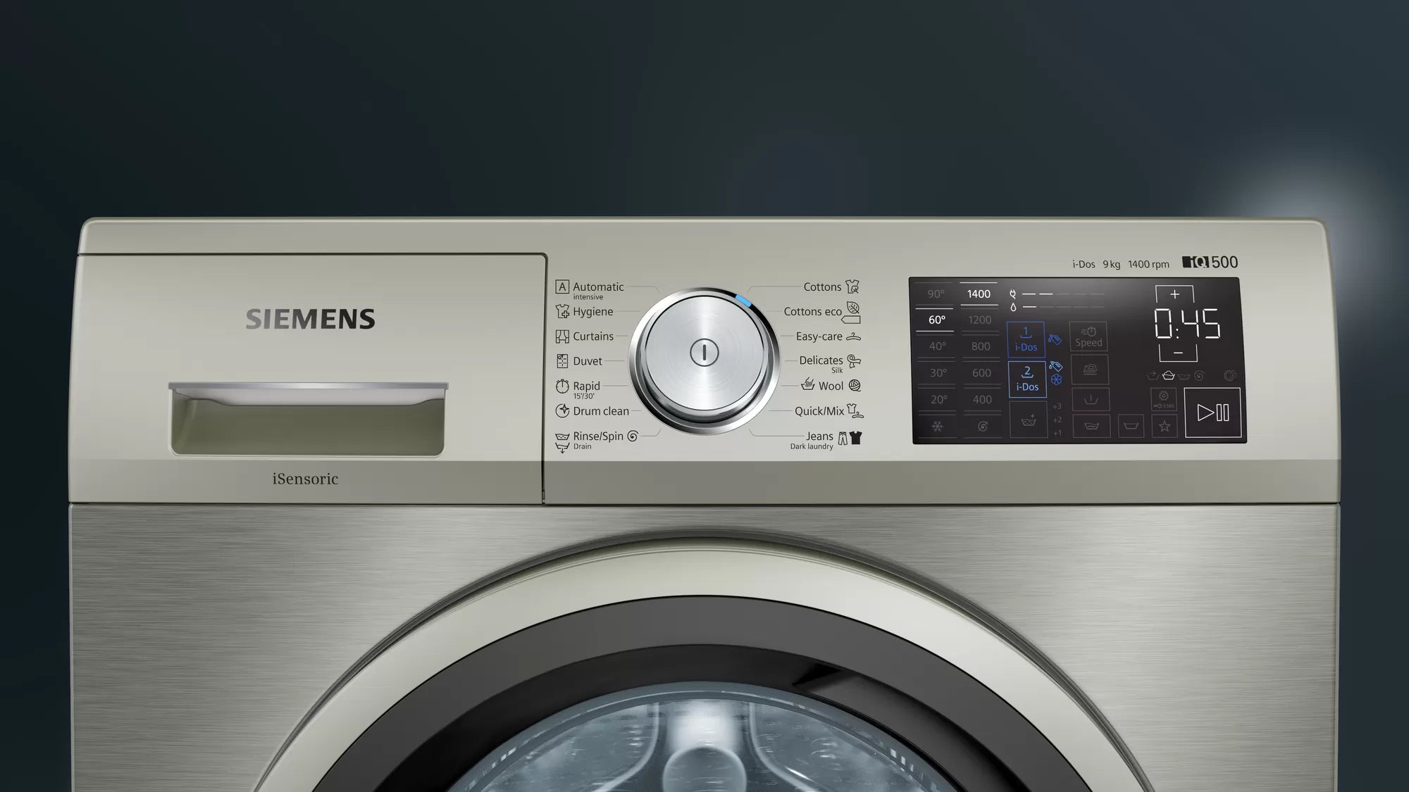 Siemens 9kg Front Loader Washing Machine Stainless Steel WM14T69XZA