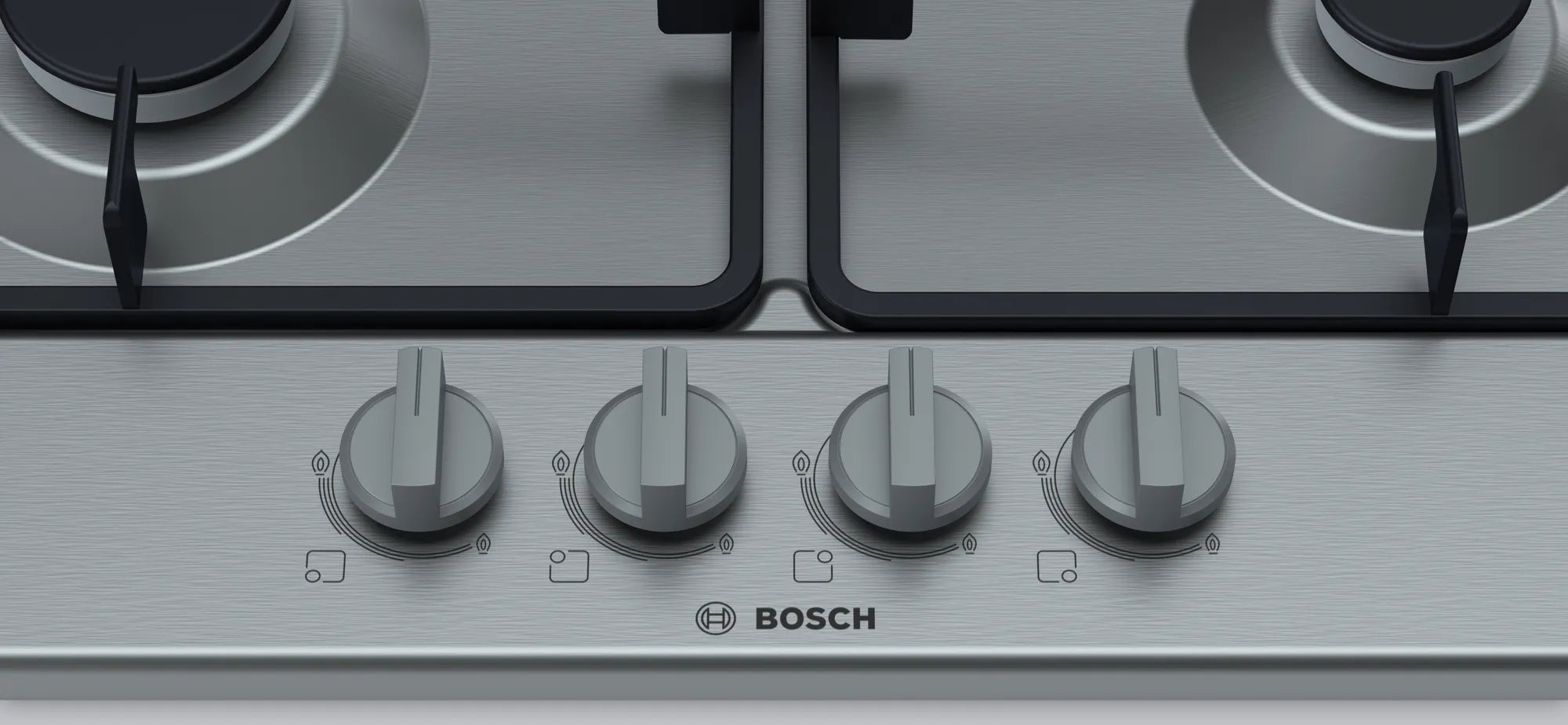 Bosch Serie 4 Gas Hob Stainless Steel PGH6B5B62Z