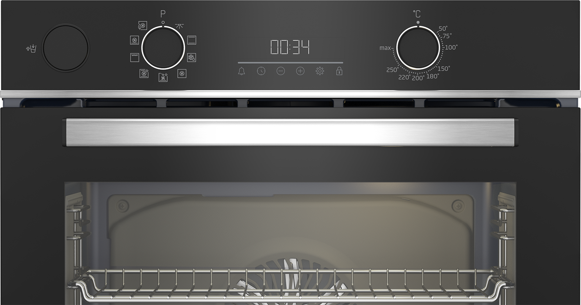 Beko 60cm Built-In Steam Assist Oven Black BBIS13300XMSE