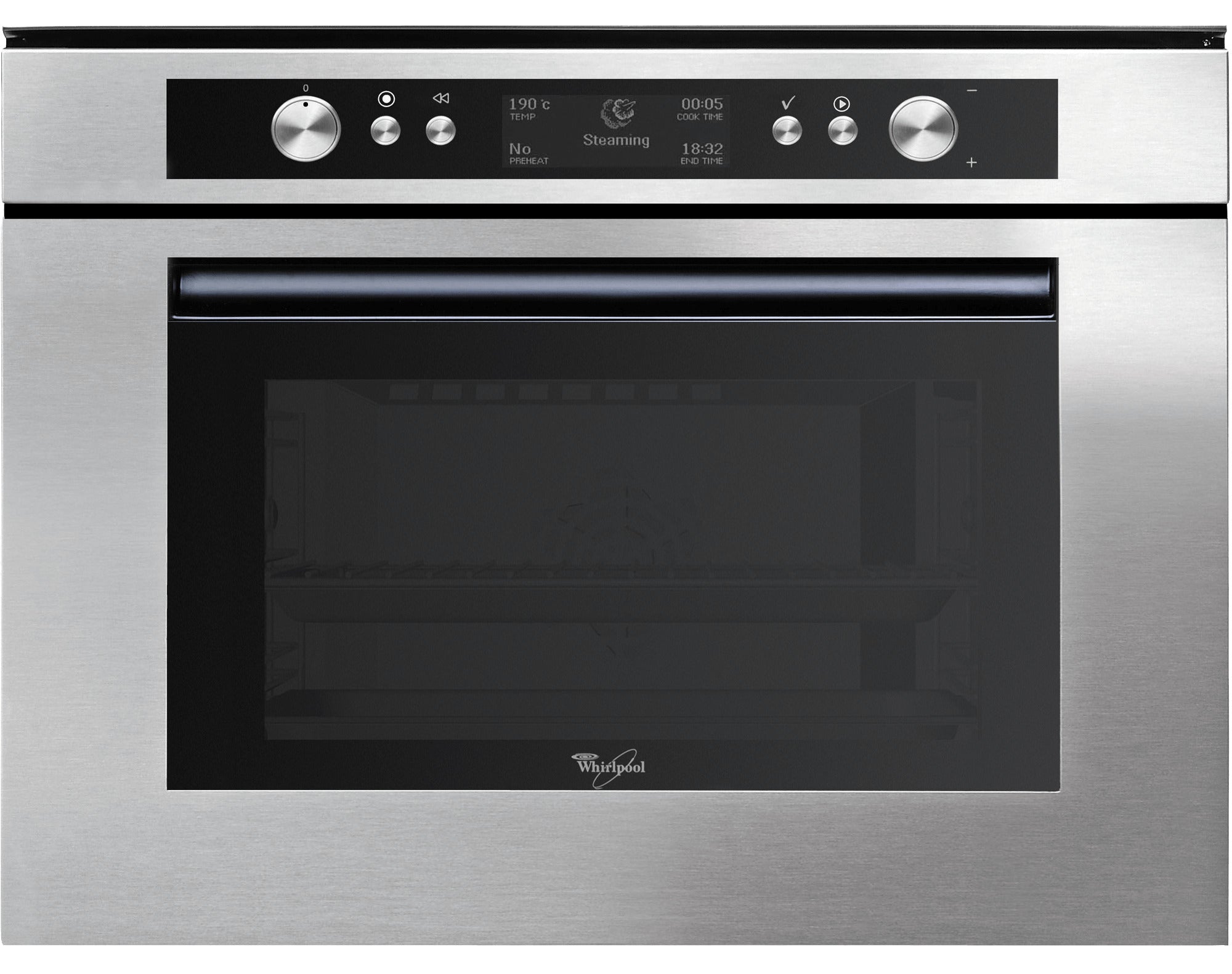 Whirlpool 34L Built In Steam Oven Inox AMW599IXL