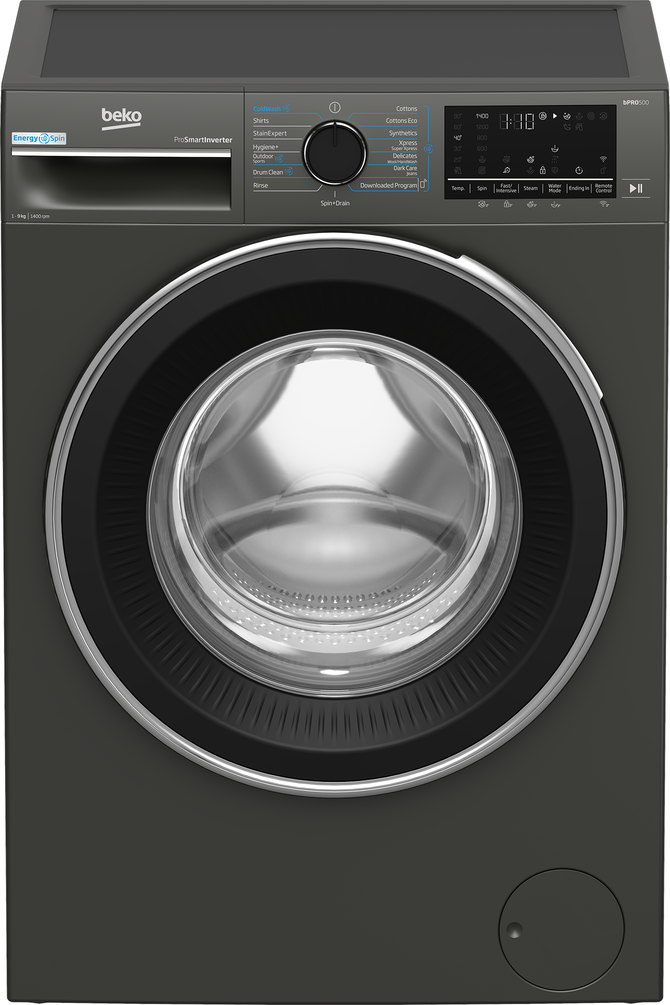 Beko 9kg Front Loader Washing Machine Twilight Grey BAW208