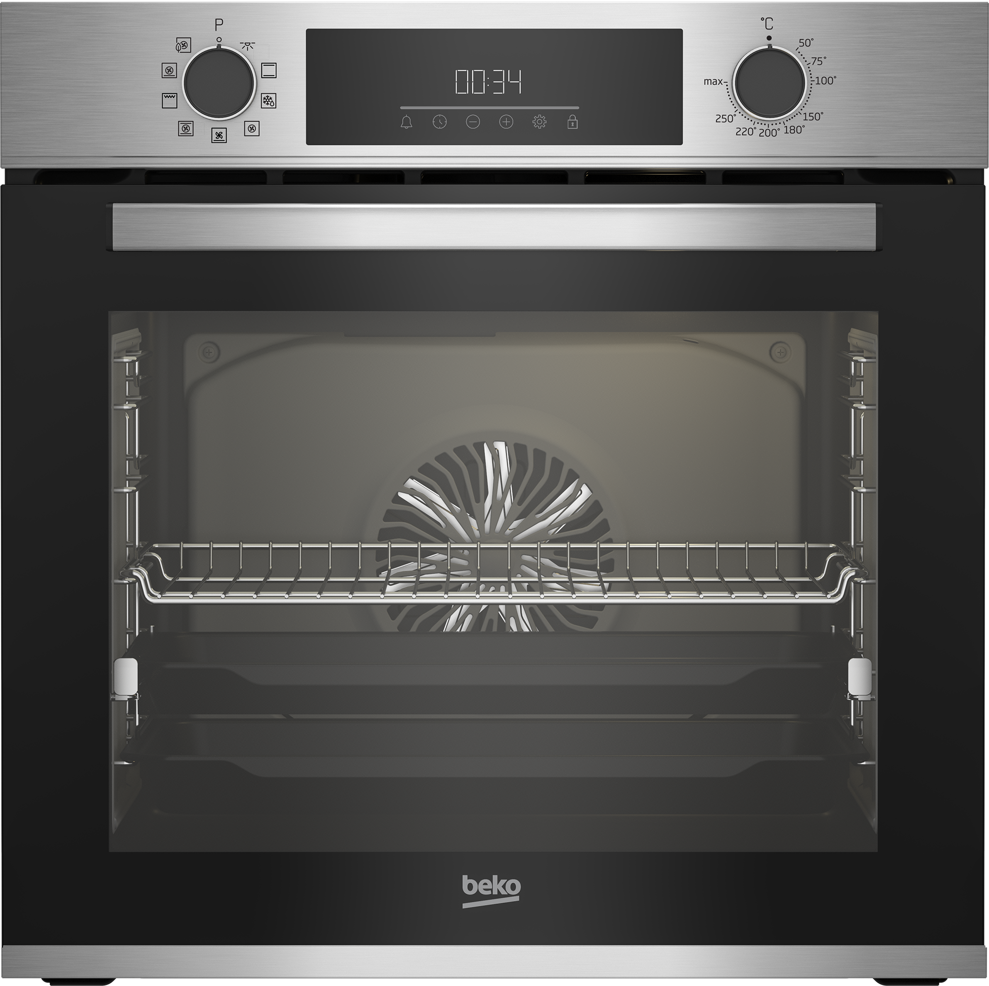 Beko 60cm Built-In Multifunction Oven Stainless Steel BBIM12302XCE