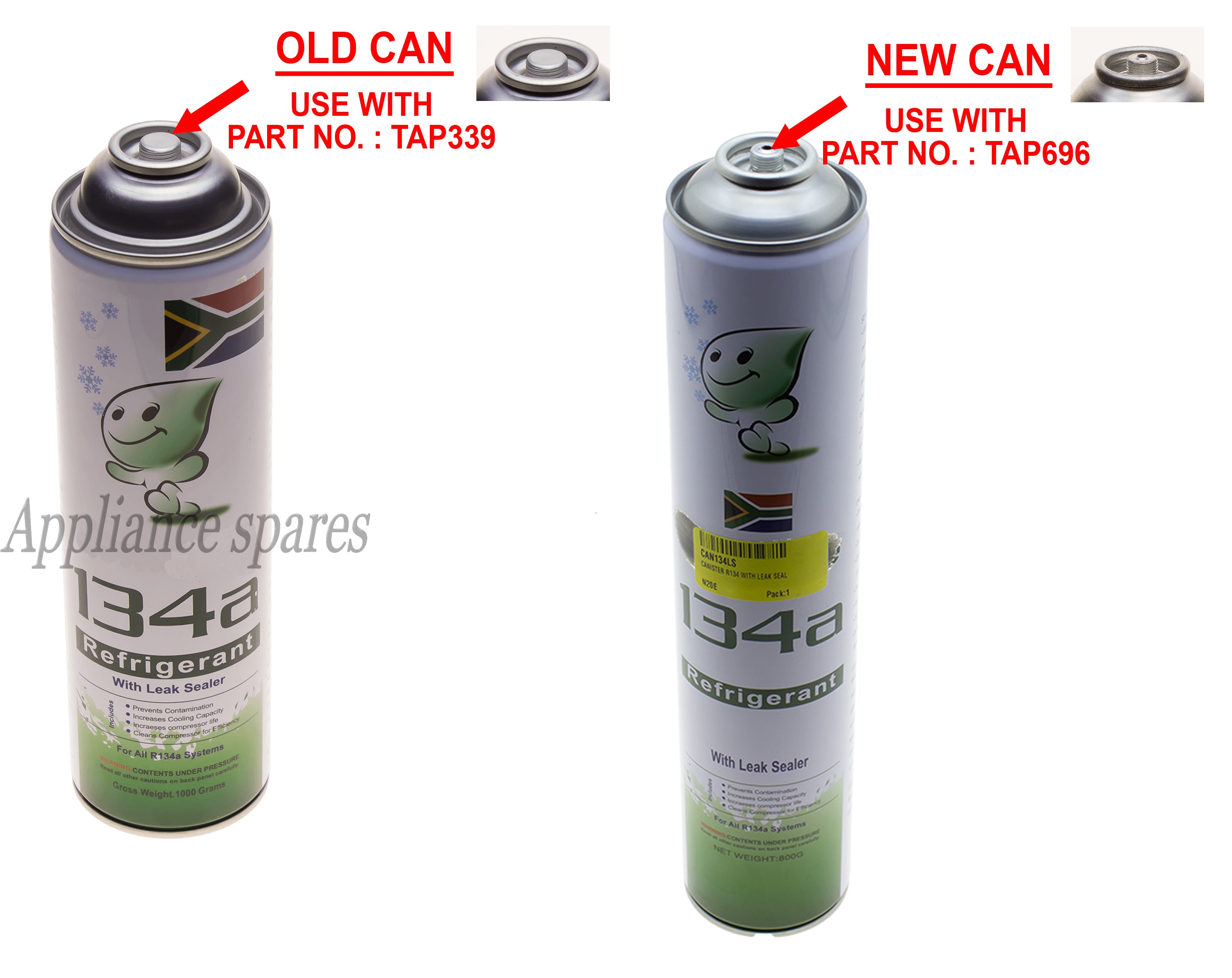 R134 Refrigeration Gas Canister