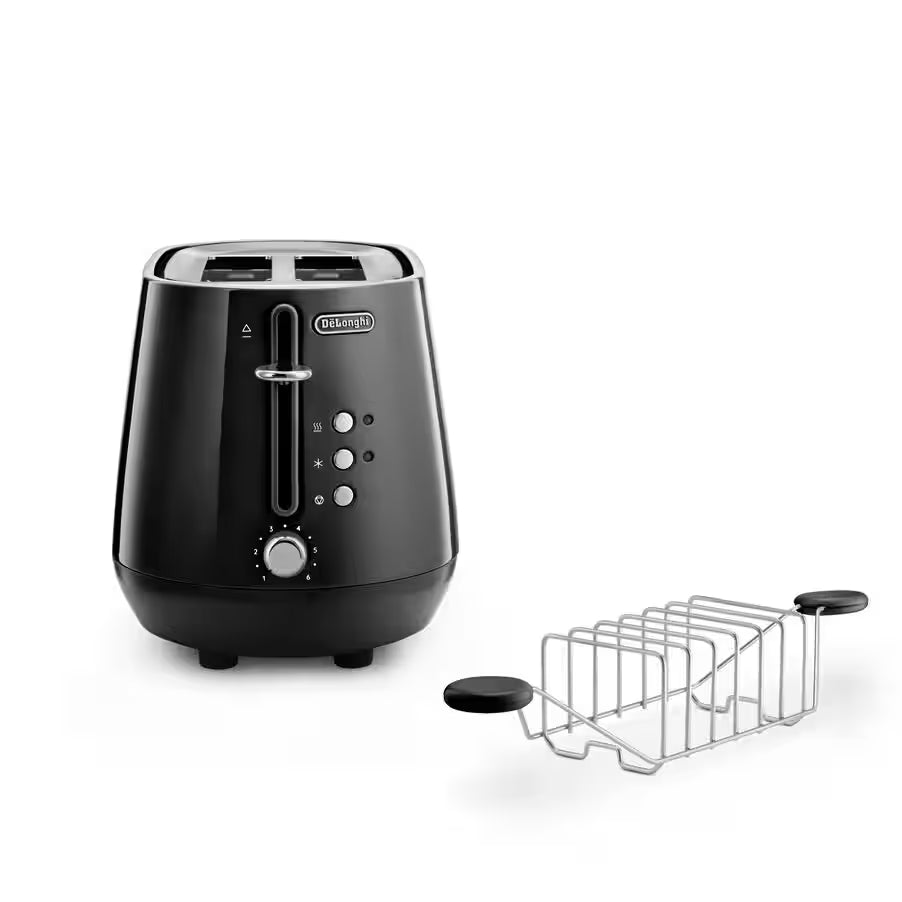 DeLonghi Eclettica 2-Slice Toaster Bold Black CTY2103.BK