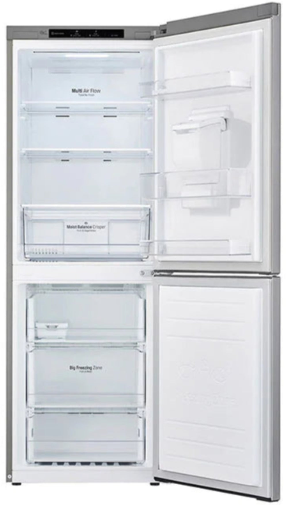 LG 334L Fridge Freezer Platinum Silver GC-F369NLJM
