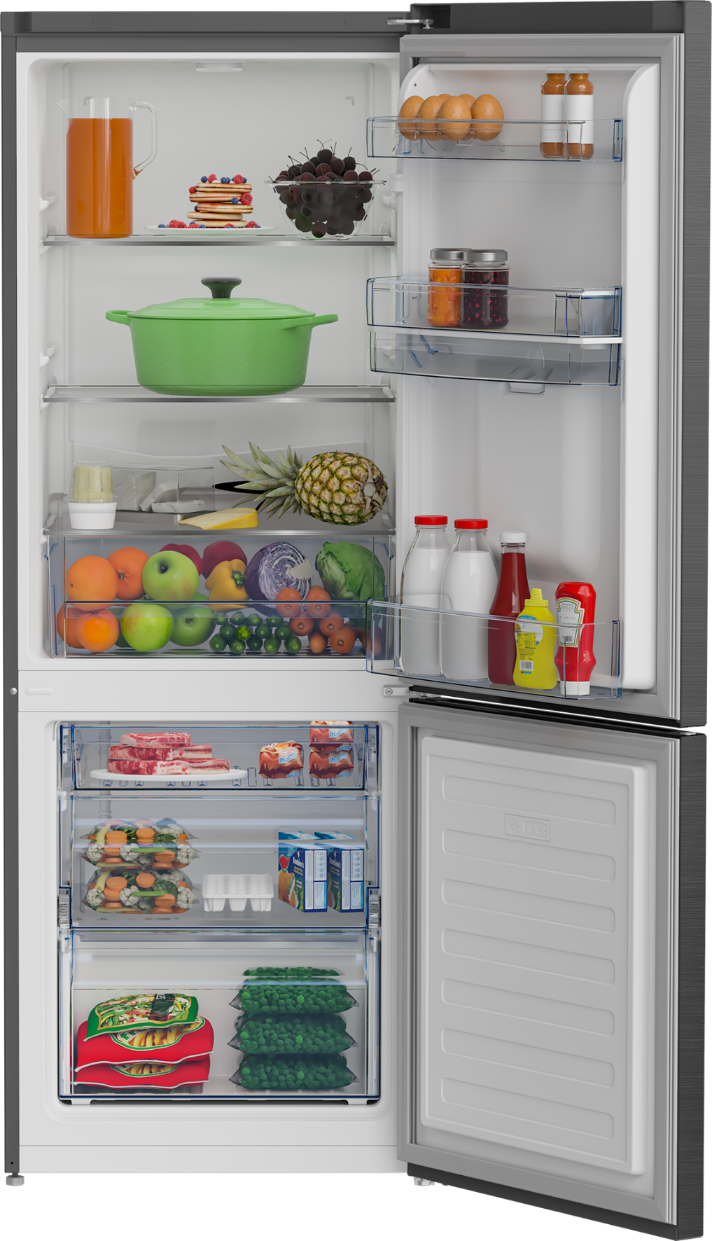 Defy 323L Fridge/Freezer Metallic DAC627