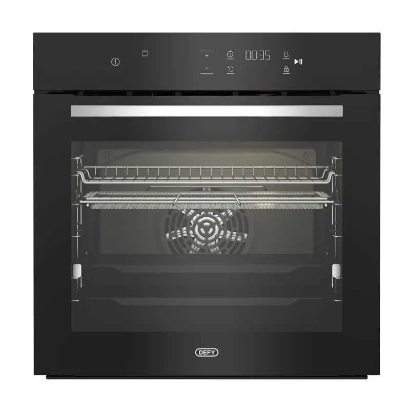 Defy 72L Built In Oven with AirFire Black DBO499