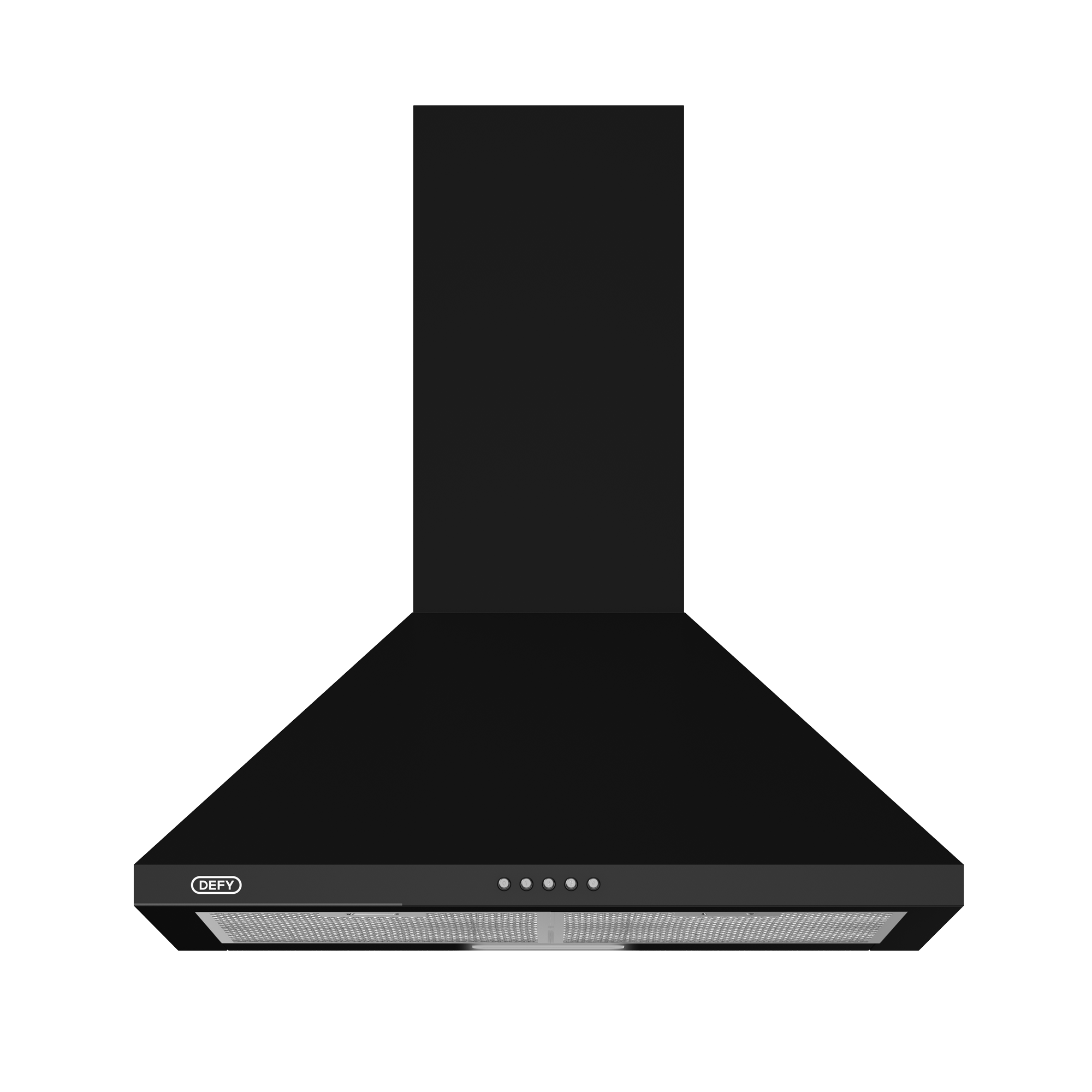 Defy Chimney Cookerhood Black DCH60CB