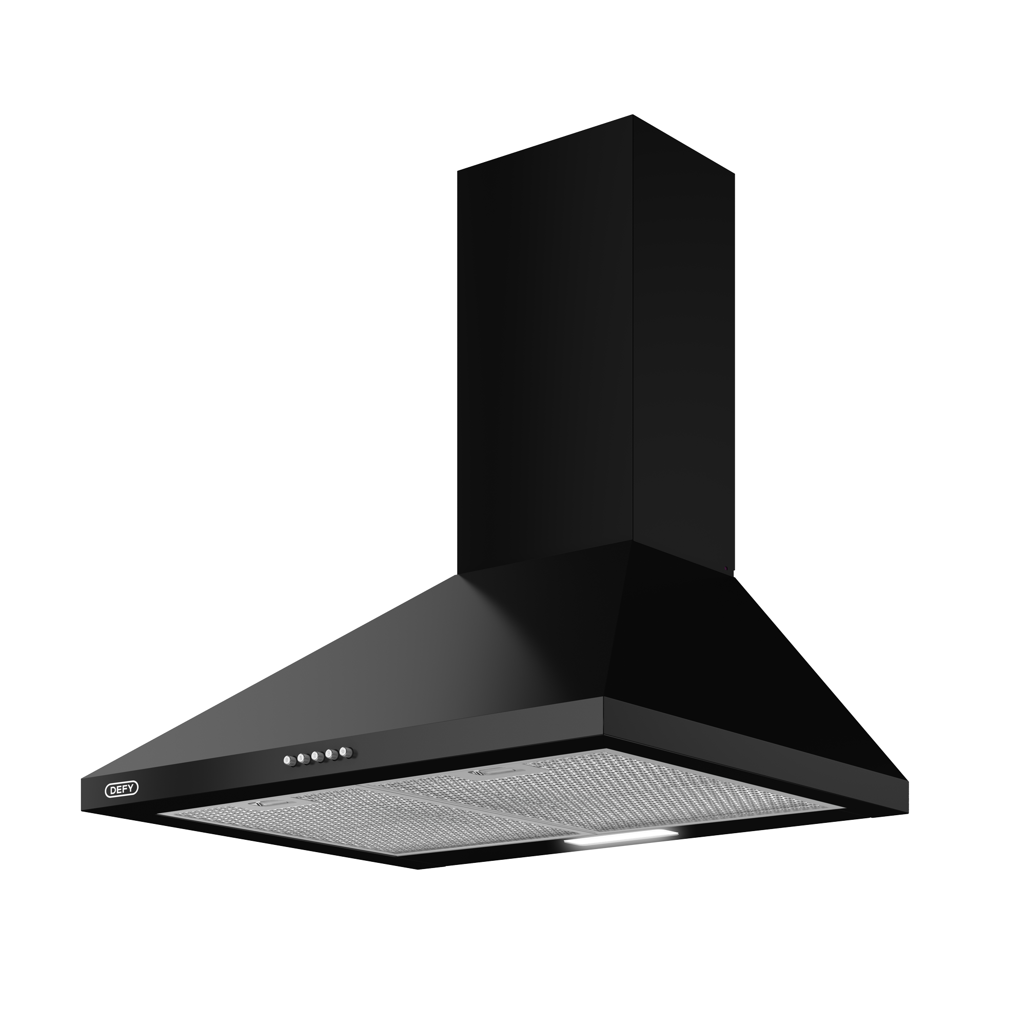 Defy Chimney Cookerhood Black DCH60CB