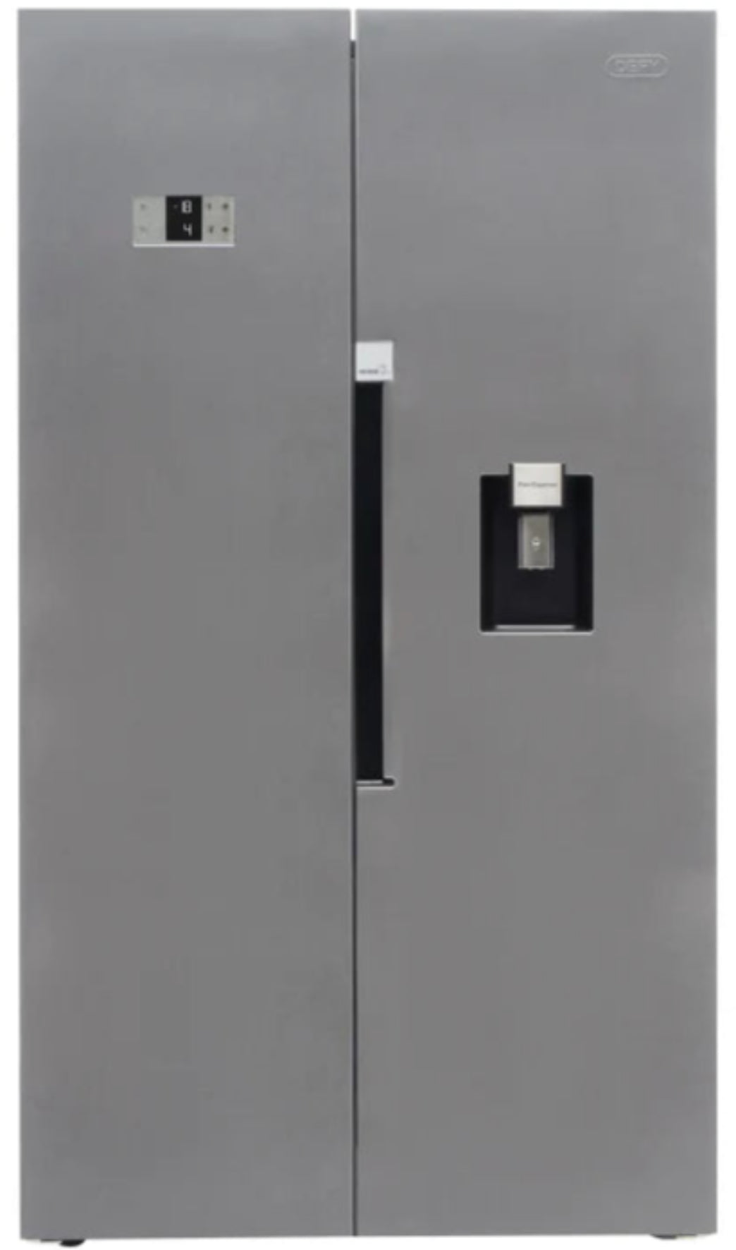Defy 614L Side By Side Naturelight Fridge Metallic DFF563