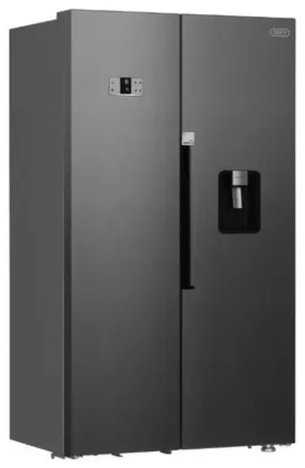 Defy 614L Side By Side Naturelight Fridge Metallic DFF563