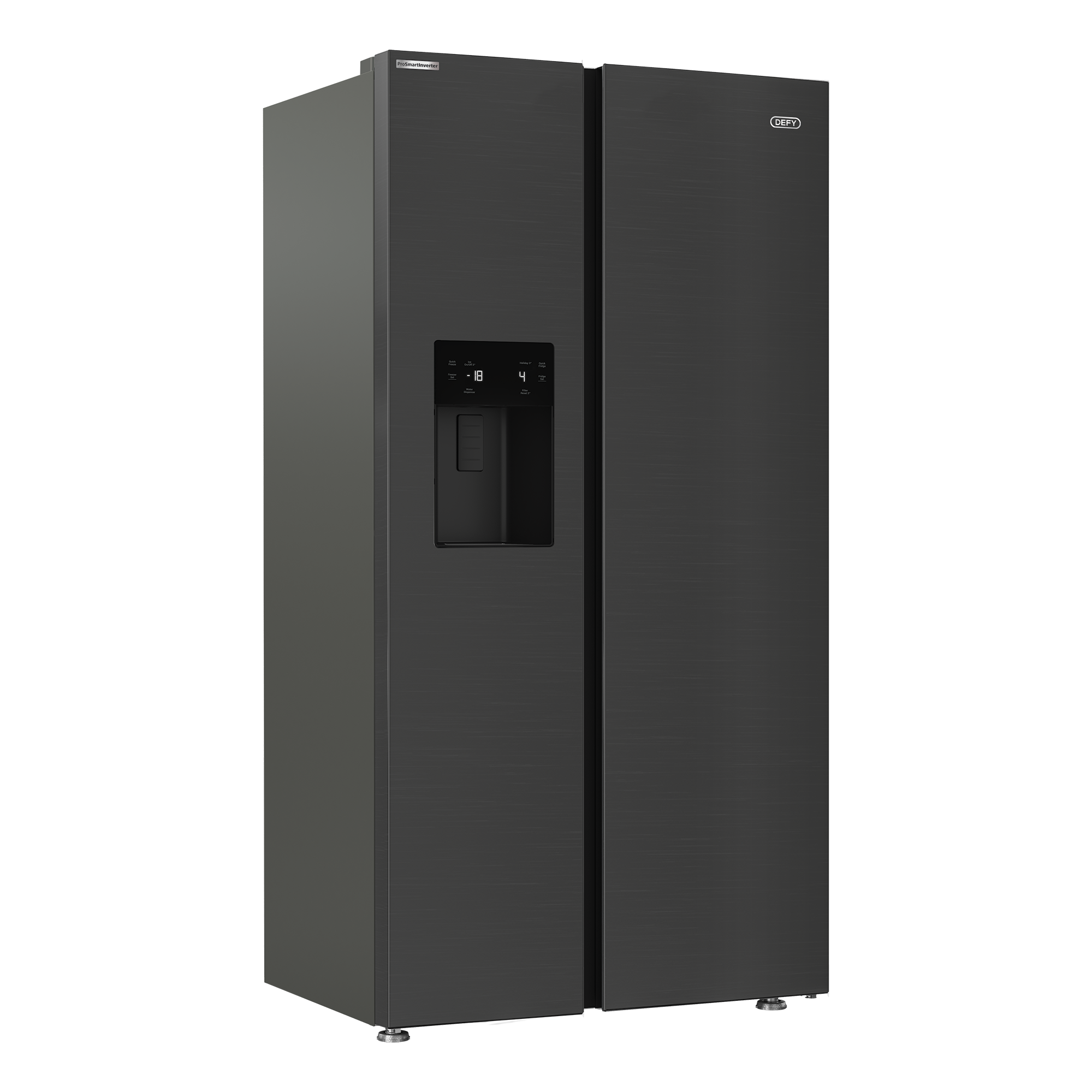 525L Black Defy Side by Side Fridge