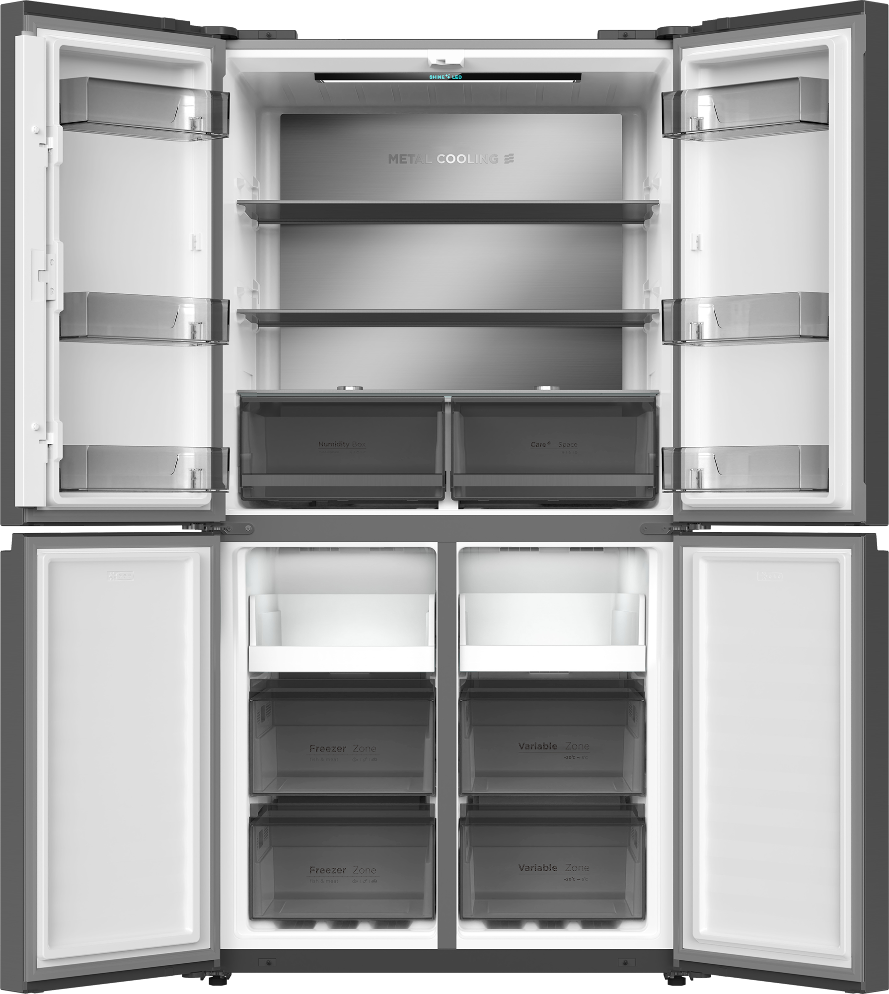 Defy 601L Multi Door Fridge Dark Inox DFF590