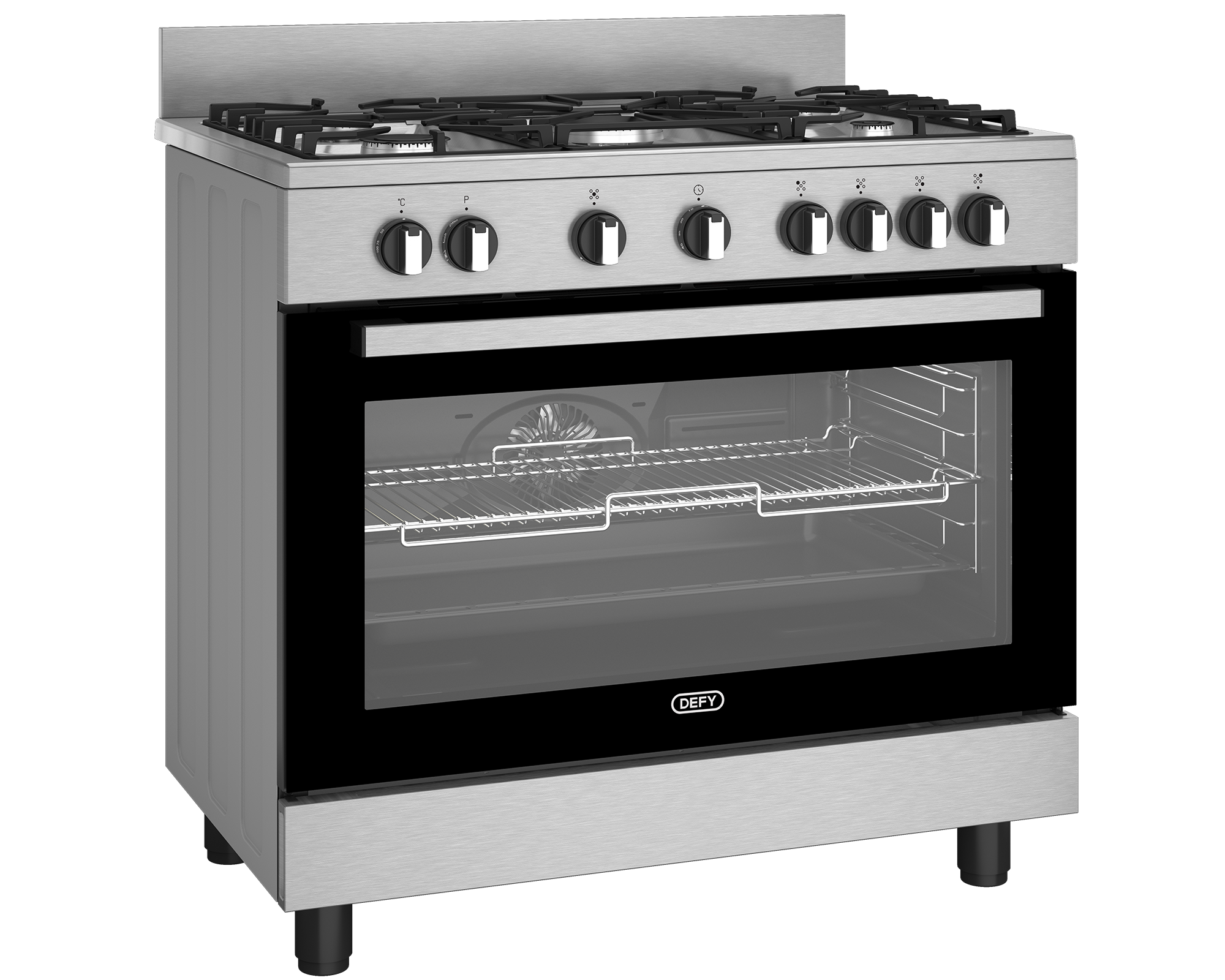 Defy Freestanding Gas/Electric Stove DGS90GEBIX