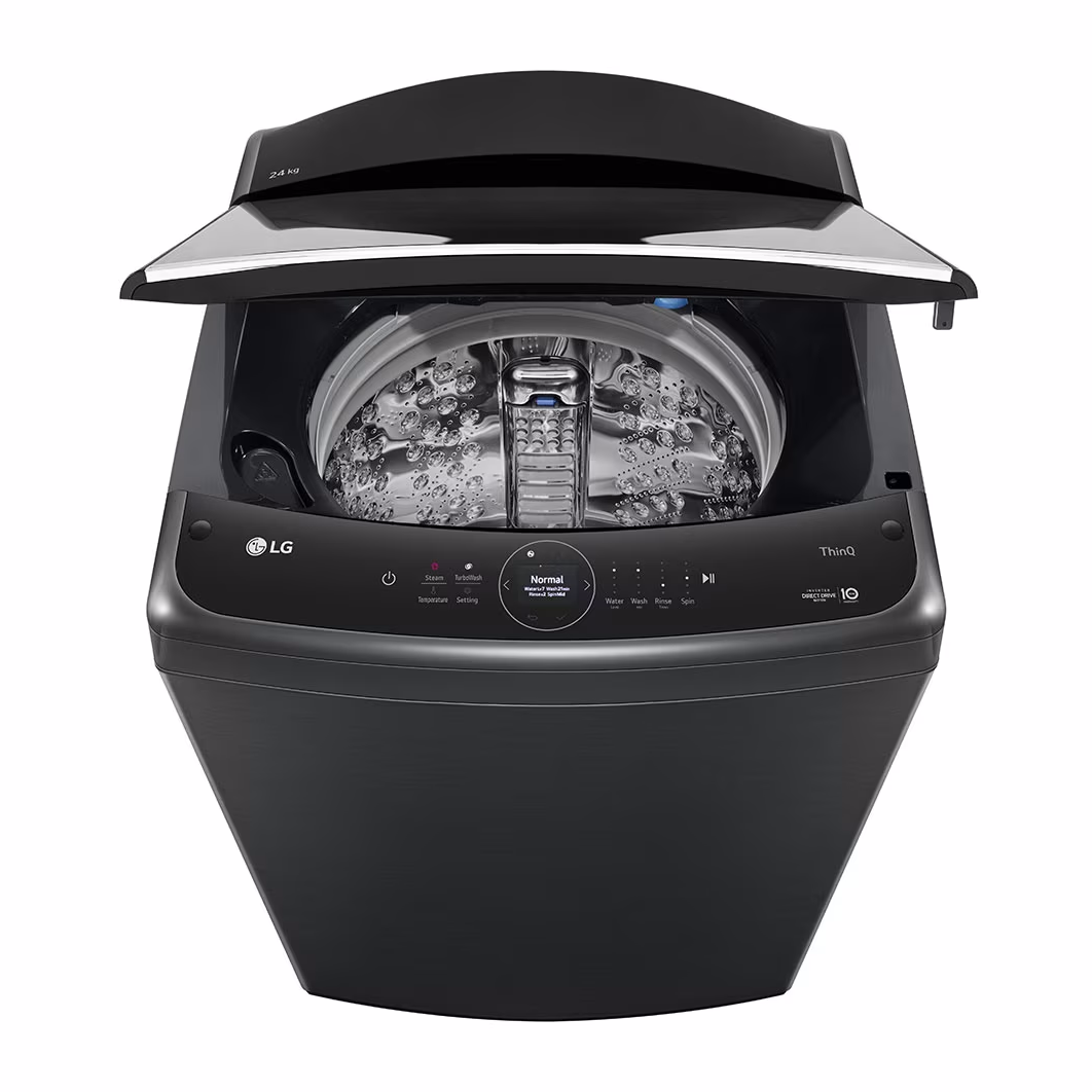LG 24kg Top Loader Washing Machine Platinum Black T24H9EFHSTP