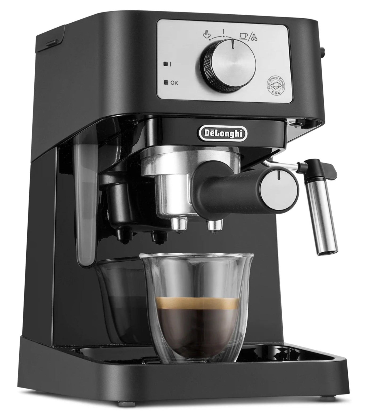 Delonghi Stilosa Coffee Machine Black EC260.BK