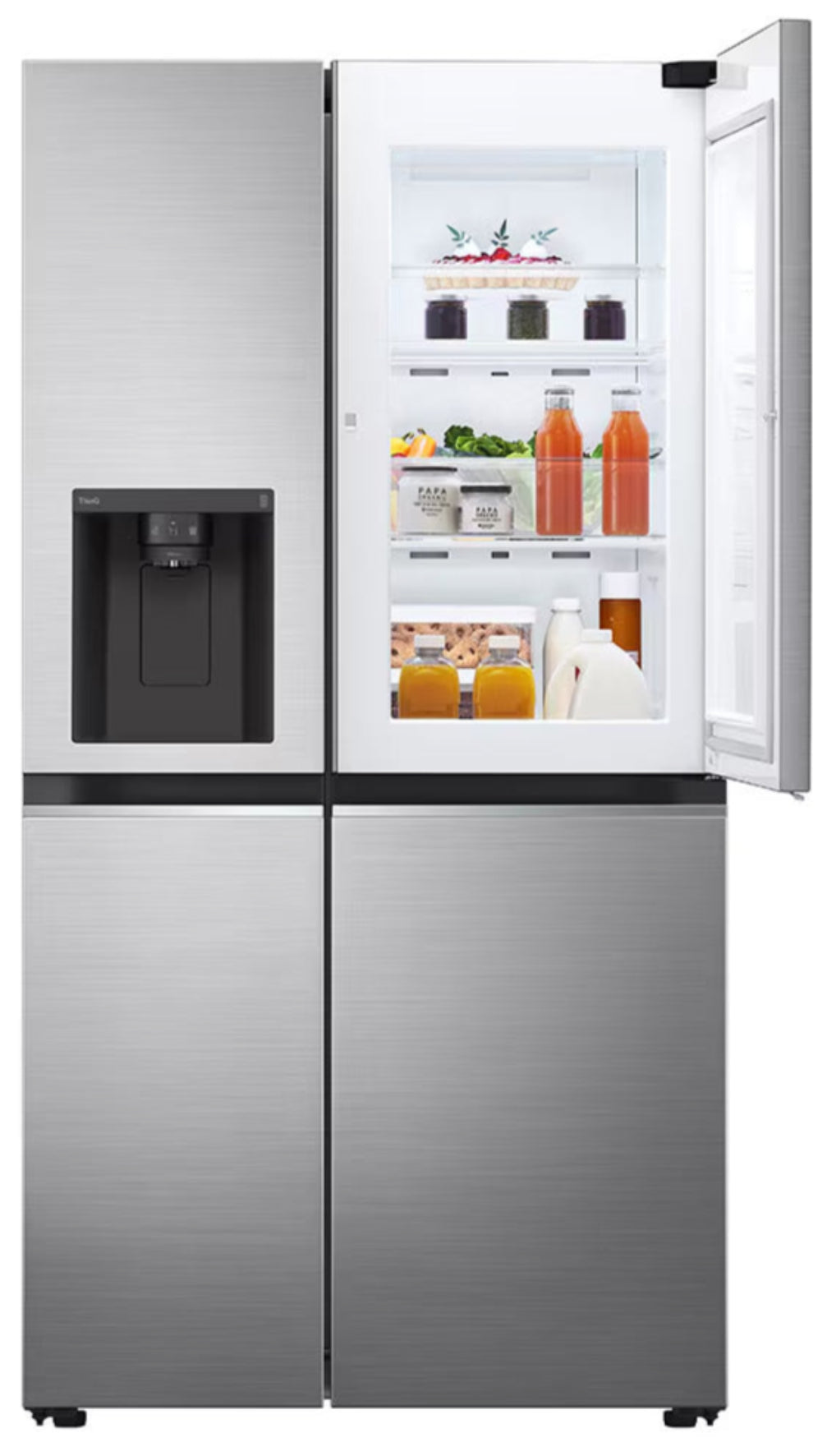 LG 611L Side By Side Fridge Silver GC-J257SLSS