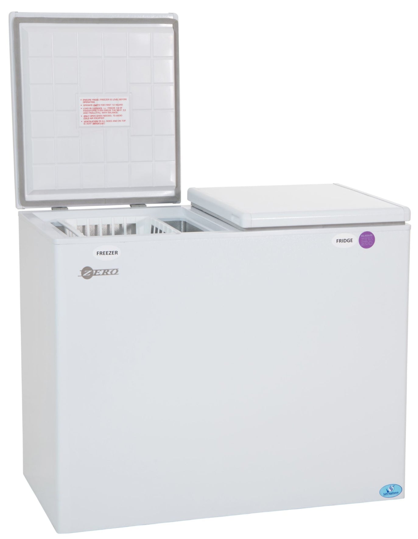 Zero 236L 220v/Gas Chest Fridge Freezer GFR260DB