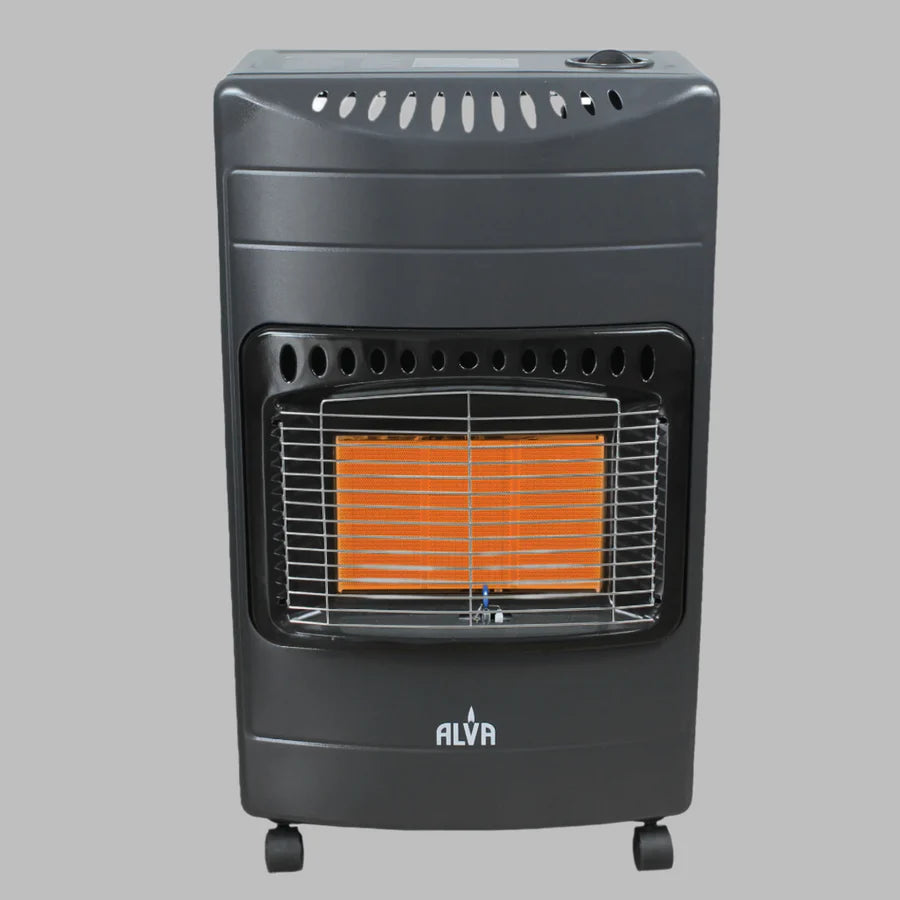 Alva 3 Panel Gas Heater Black GH312