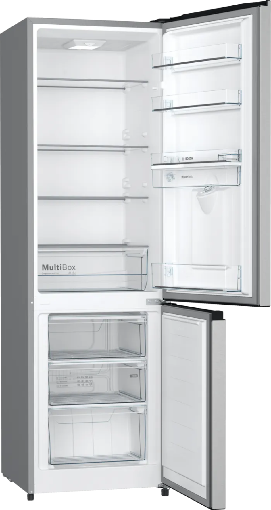 Bosch 263L Fridge/Freezer Stainless Steel KGW33NL1AZ