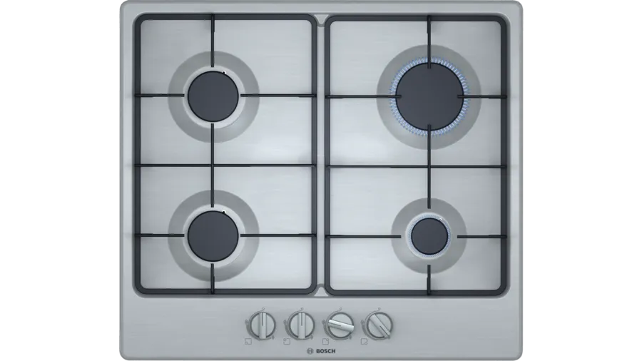 Bosch Serie 4 Gas Hob Stainless Steel PGP6B5B62Z