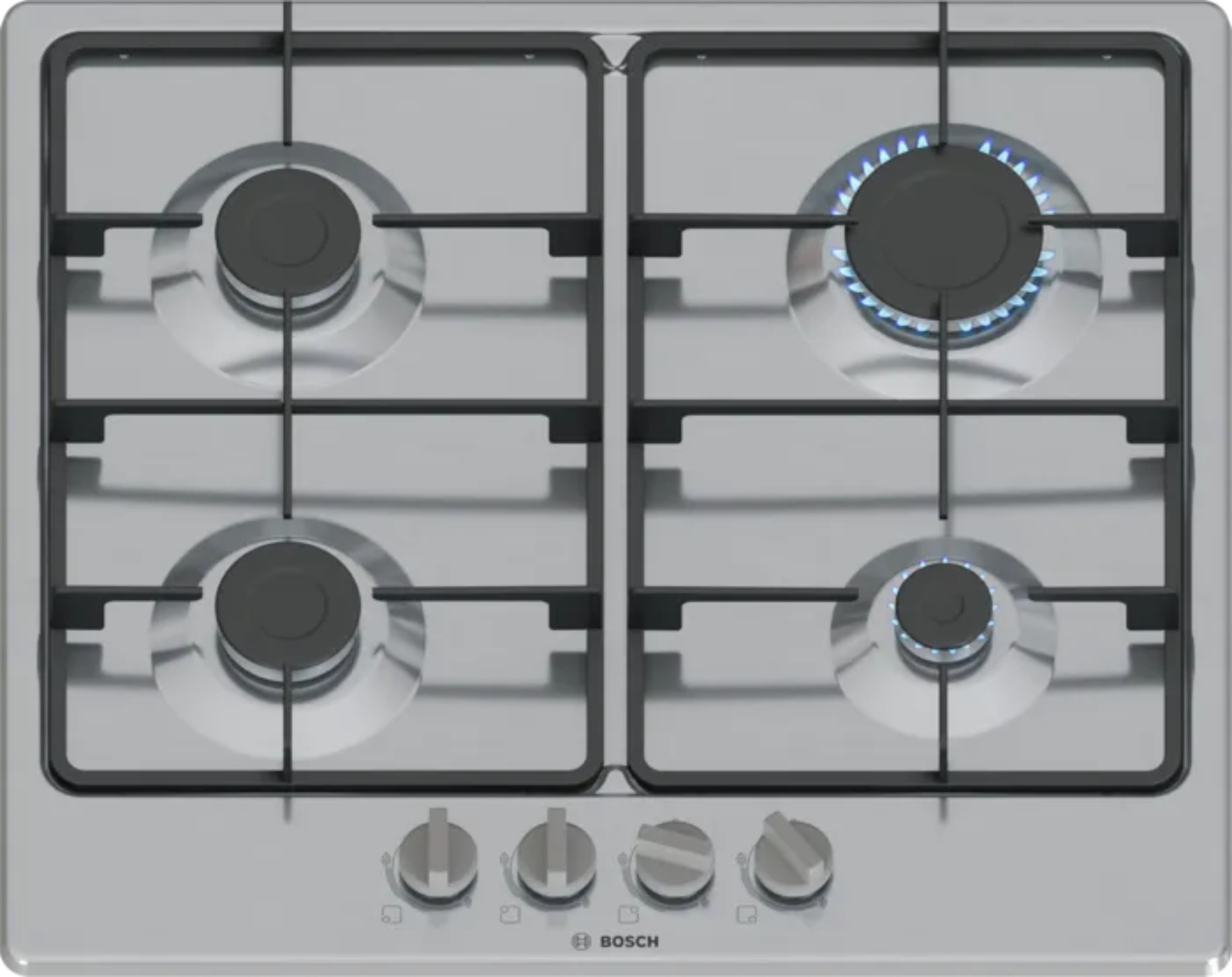 Bosch Serie 2 Gas Hob Stainless Steel PGP6B5K60Z