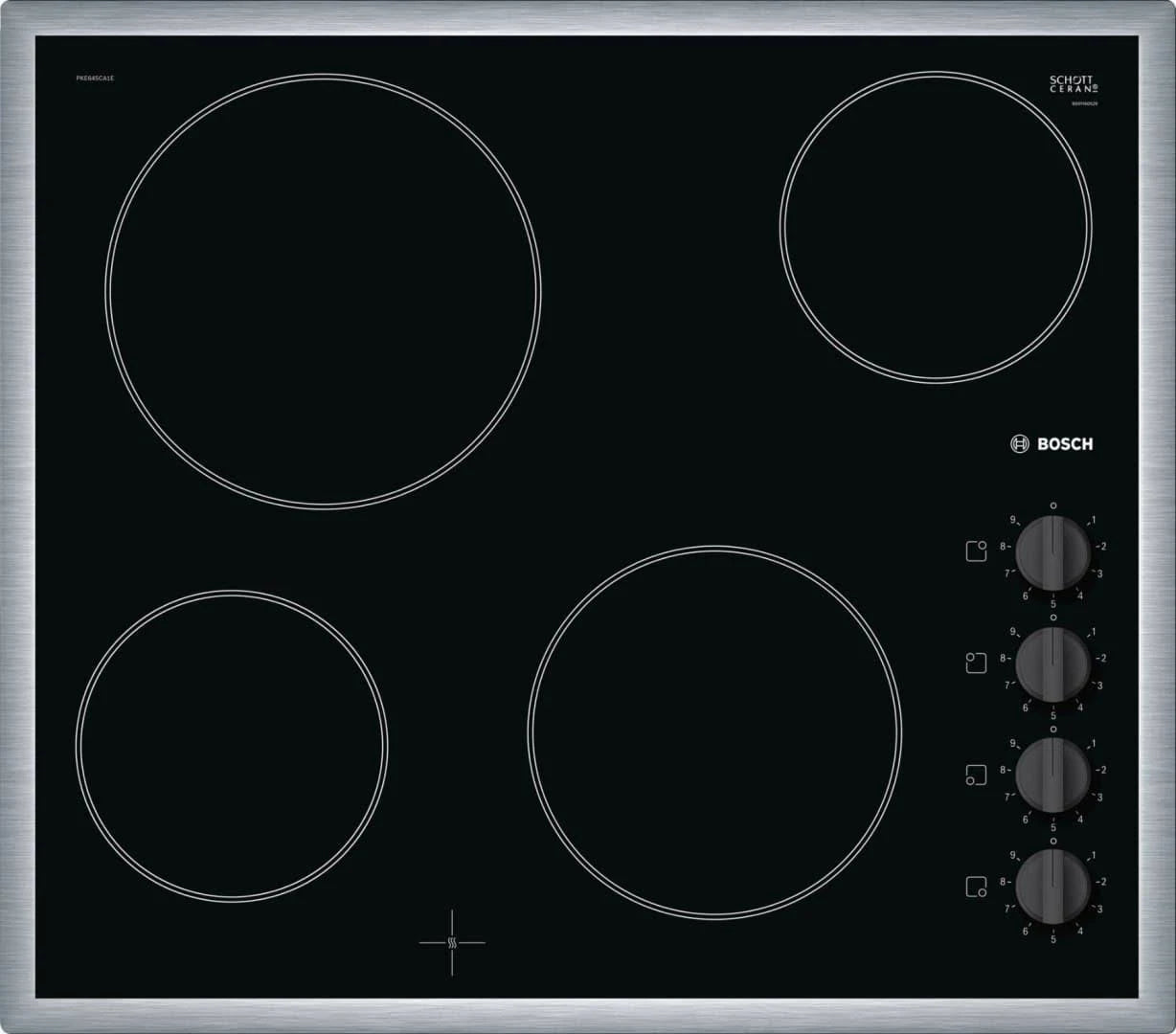 Bosch Ceramic Hob Black PKE645CA1E