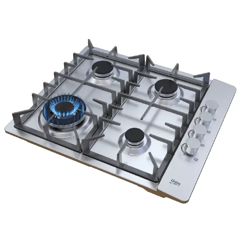 Univa 4 Burner Gas Hob Stainless Steel UGH641S