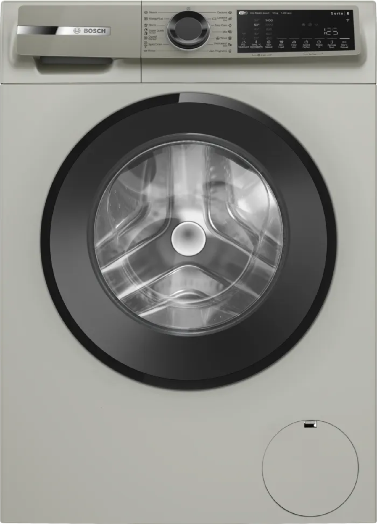 Bosch 10kg Series 6 Front Loader Washing Machine Silver WGK254ZXZA