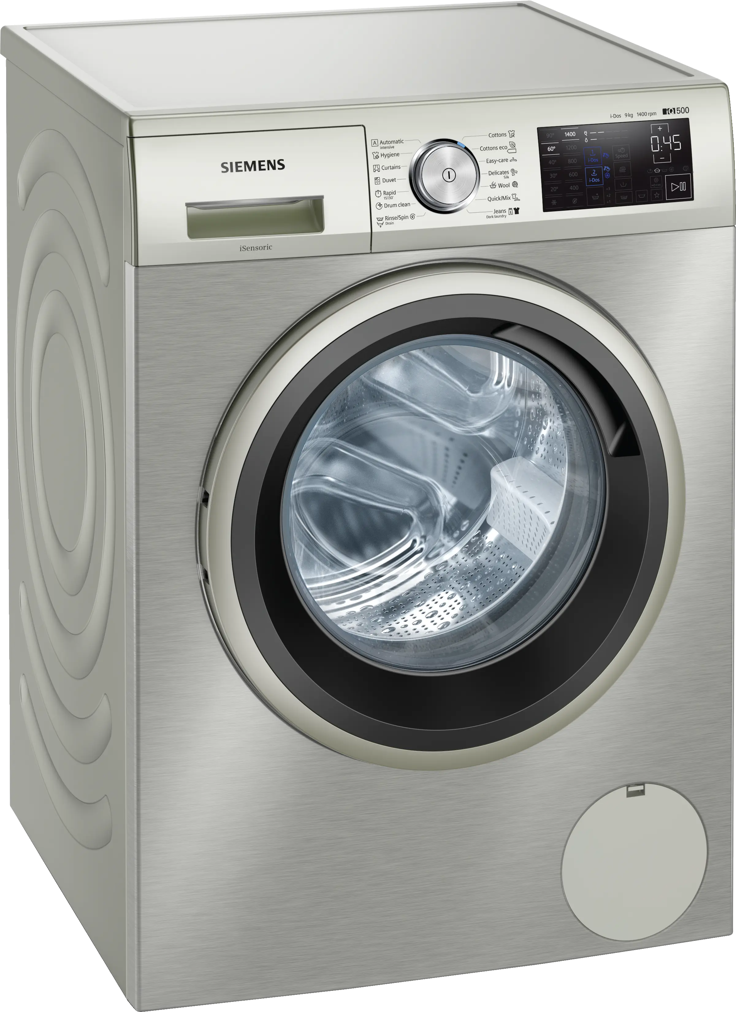 Siemens 9kg Front Loader Washing Machine Stainless Steel WM14T69XZA