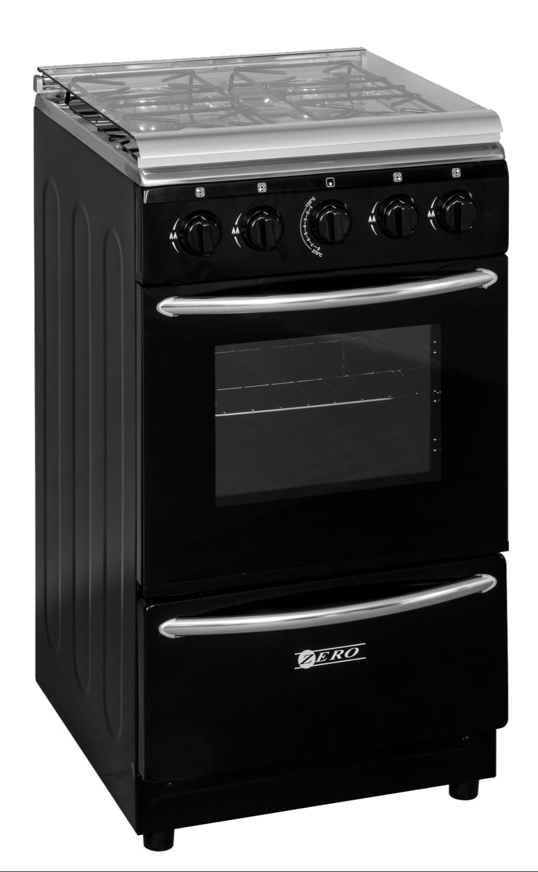Zero Full Gas Stove 4 Burner Black ZCJH5540B