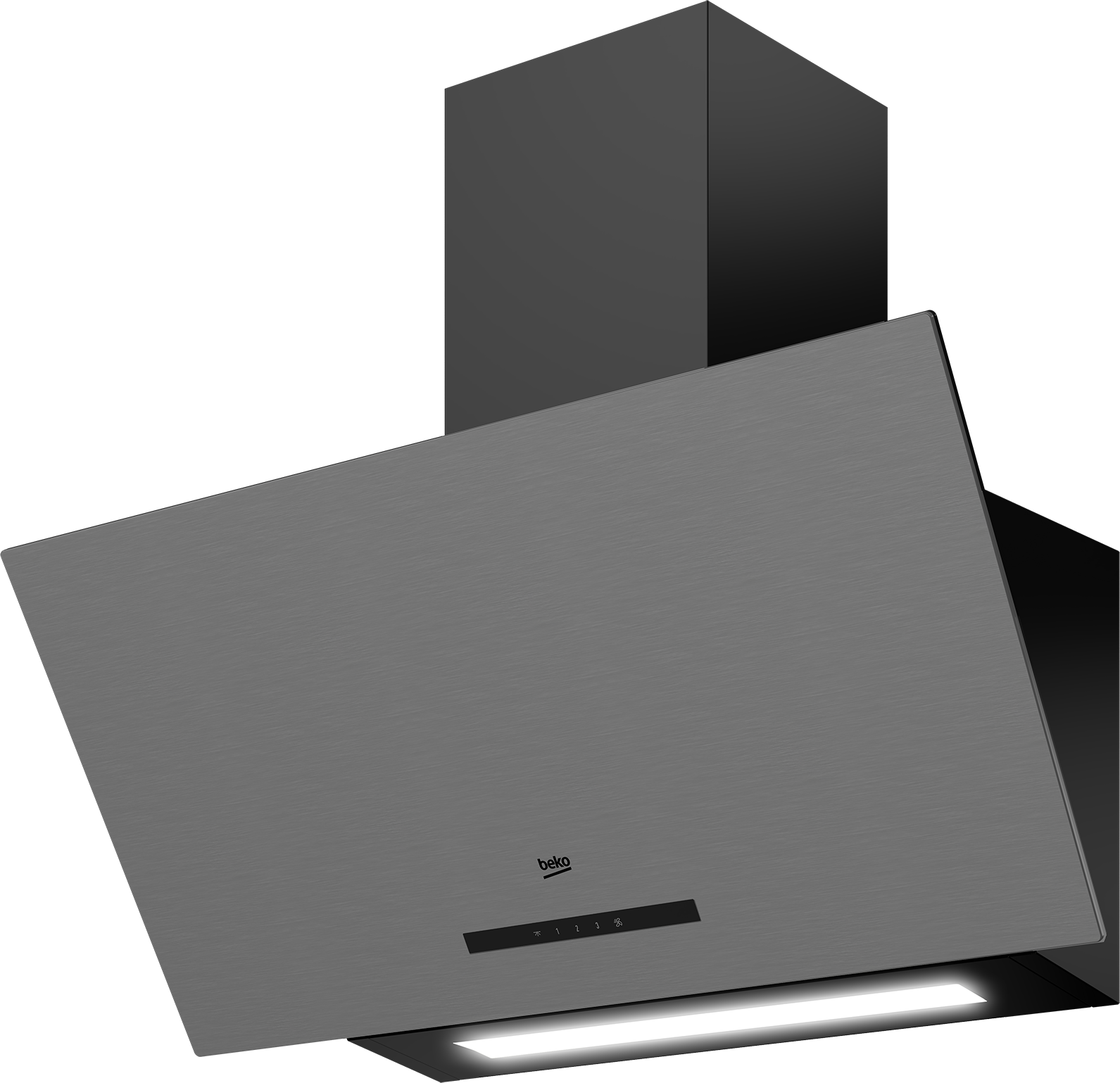 Beko Inclined Cookerhood Black/Grey HCA93640SS