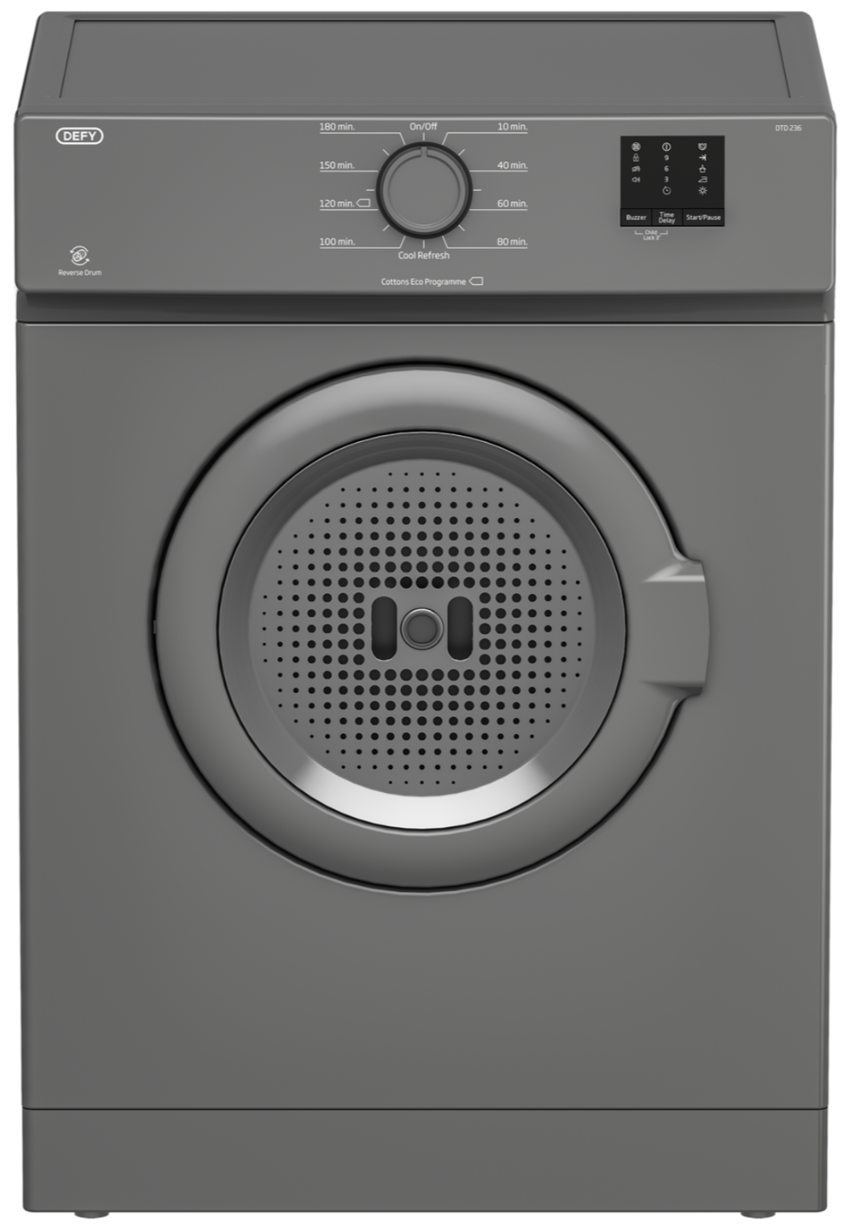 Defy 6kg Air Vented Tumble Dryer Manhattan Grey DTD236