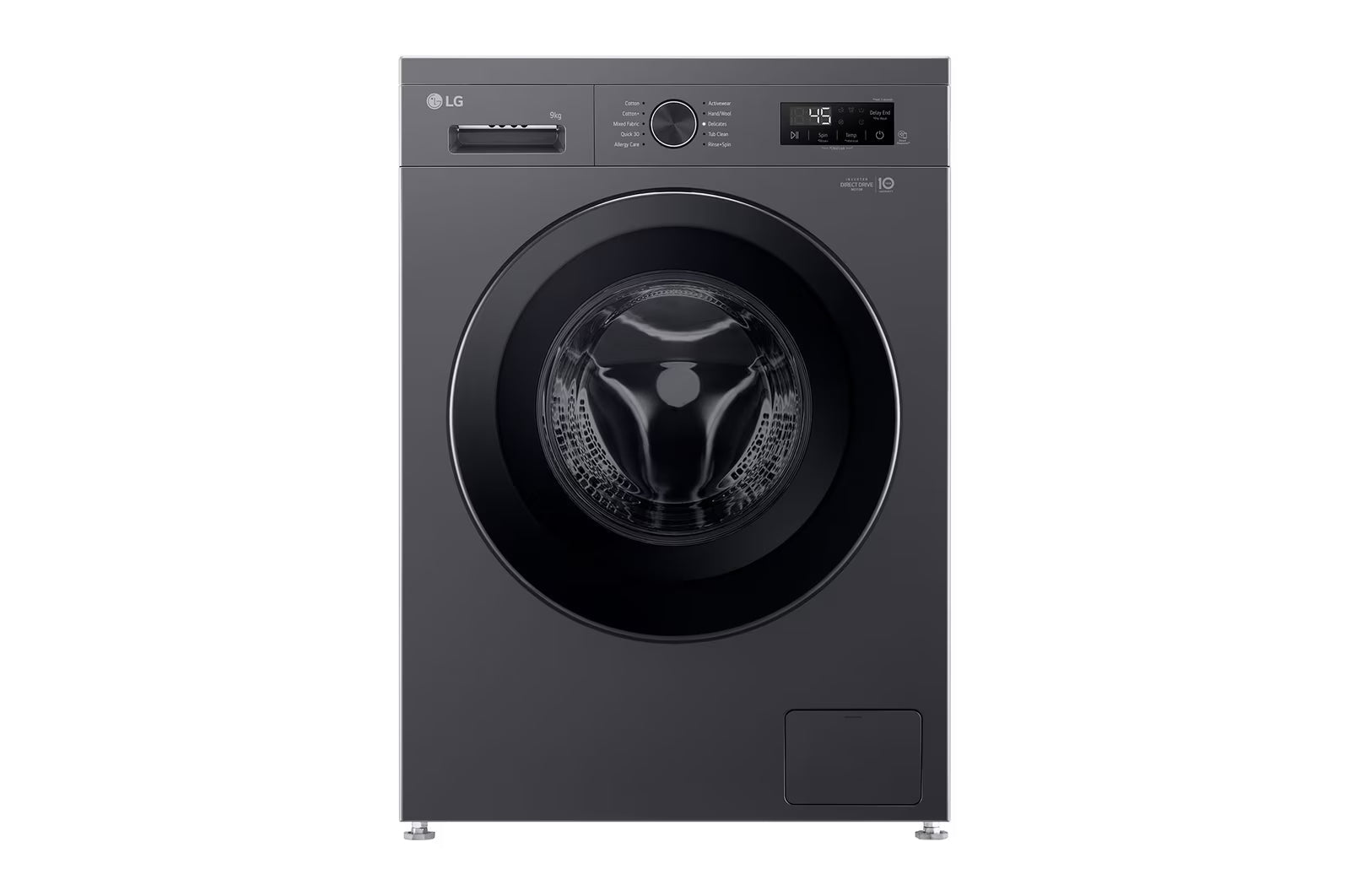 LG 9kg Front Loader Washing Machine Middle Black F2Y1VYP6J