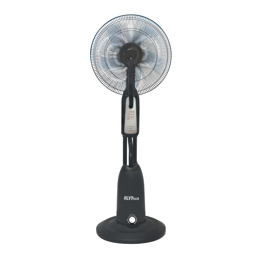 Alva Air Pedestal Mist Fan Black ACS300