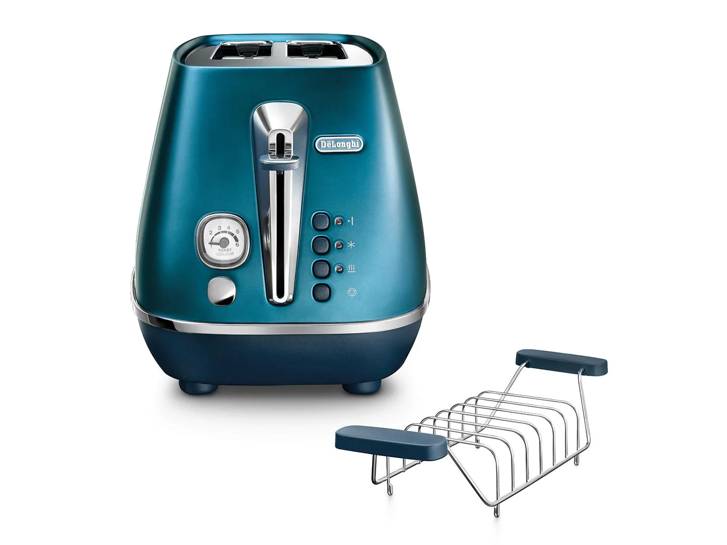 Delonghi 2 Slice Distinta Flair Toaster Blue CTI2103.BL