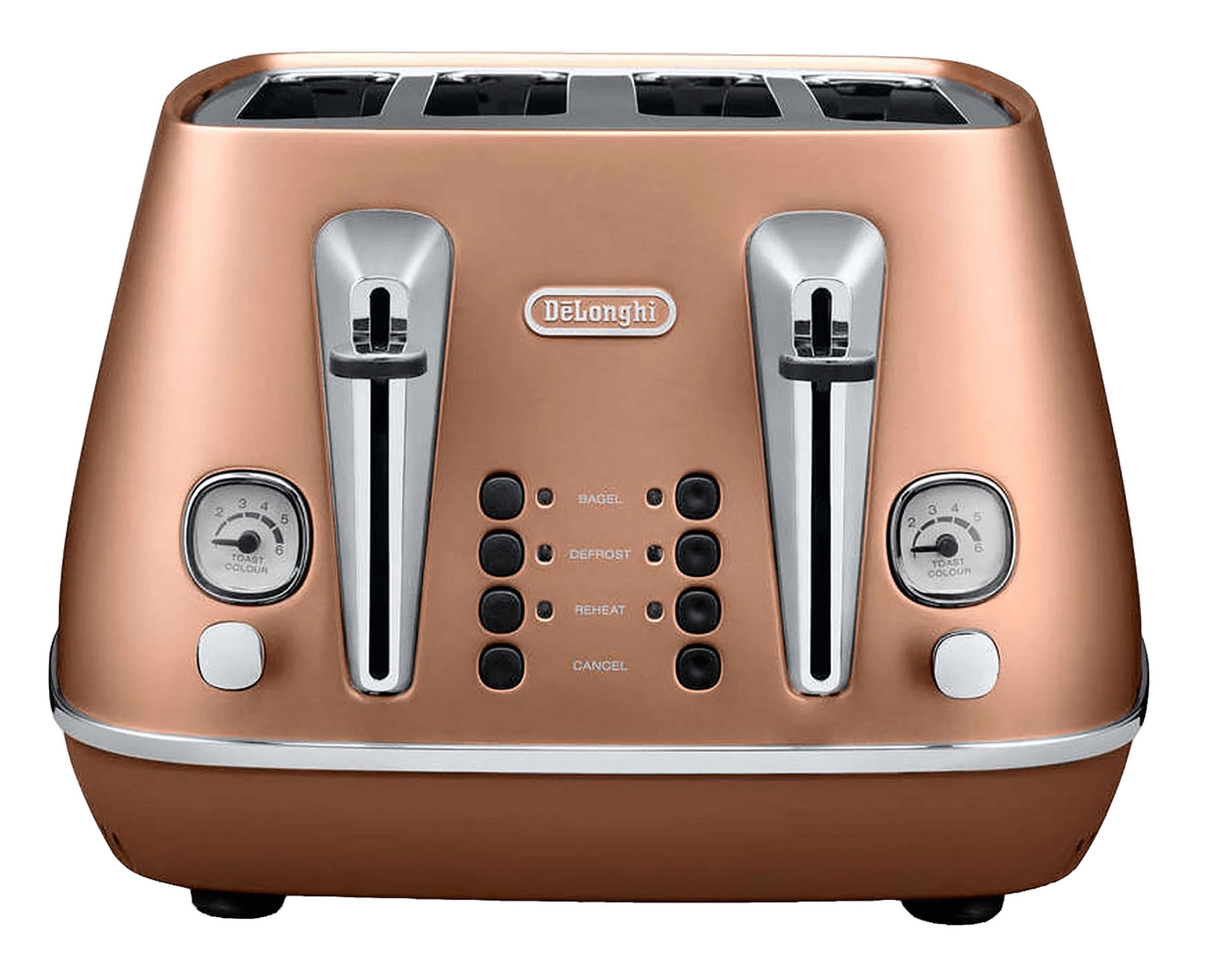 Delonghi 4 SliceToaster Copper CTI4003.CP