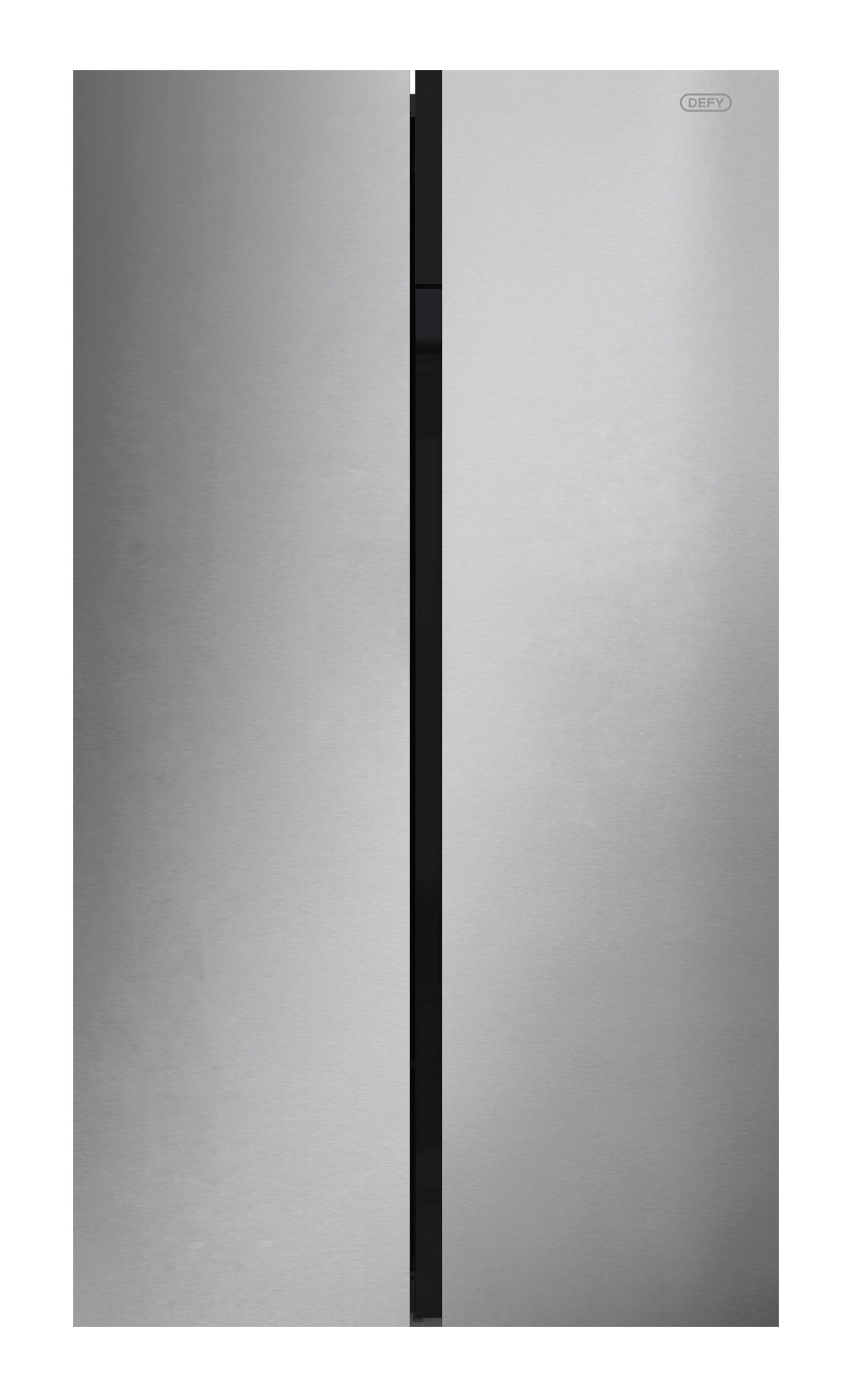 Defy 614L Side By Side Fridge Metallic DFF438