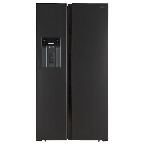 Defy 541L Side-By-Side Door Fridge Black DFF457