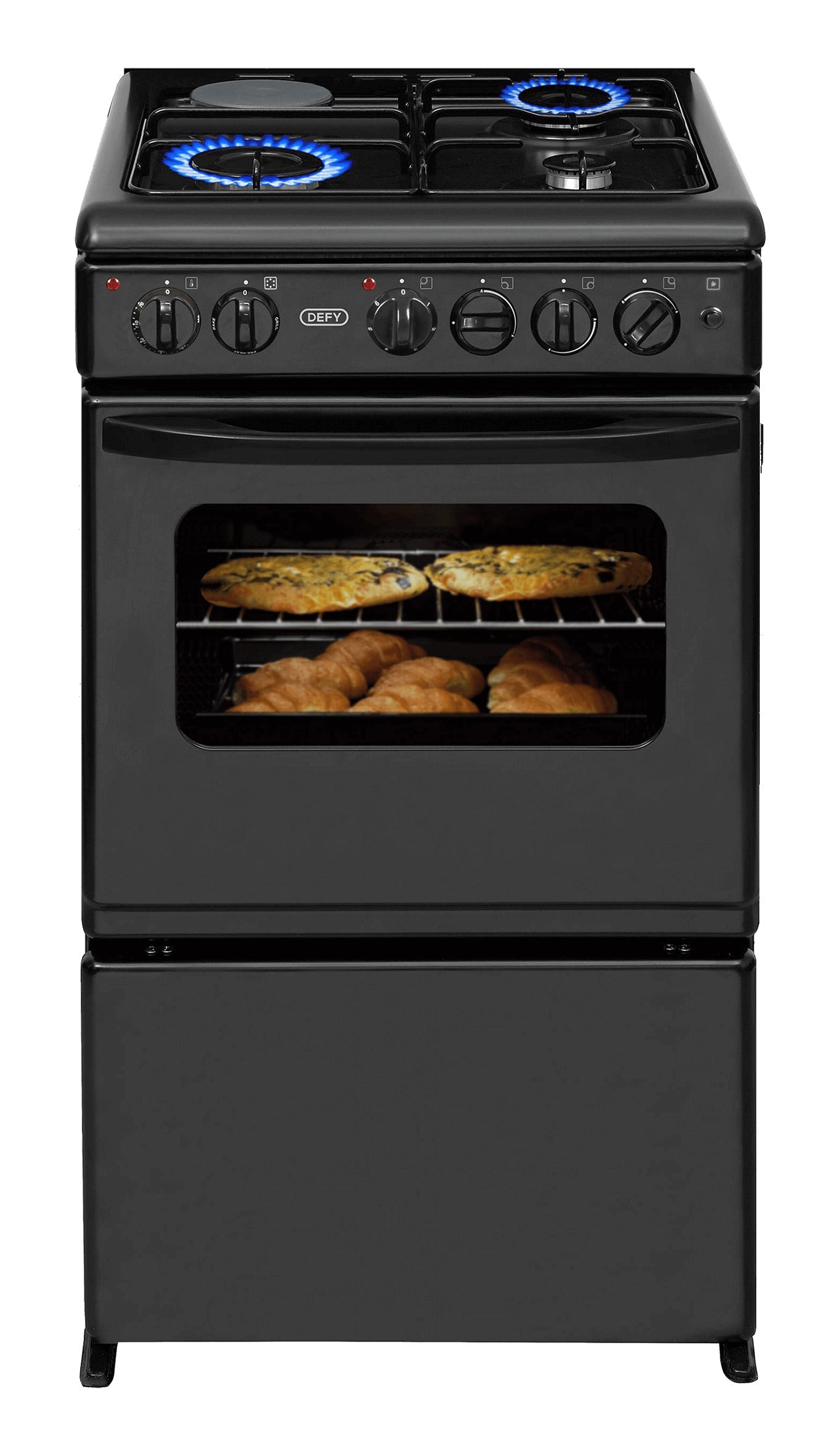 Defy Gas Electric Stove Black DGS178