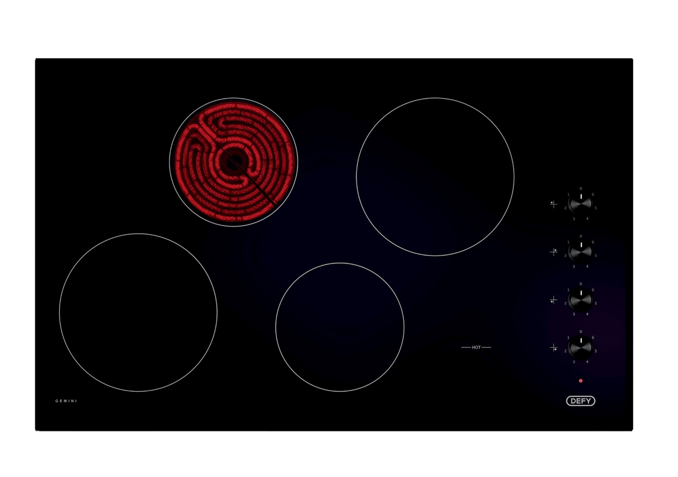Defy Ceramic Hob Black DHD413