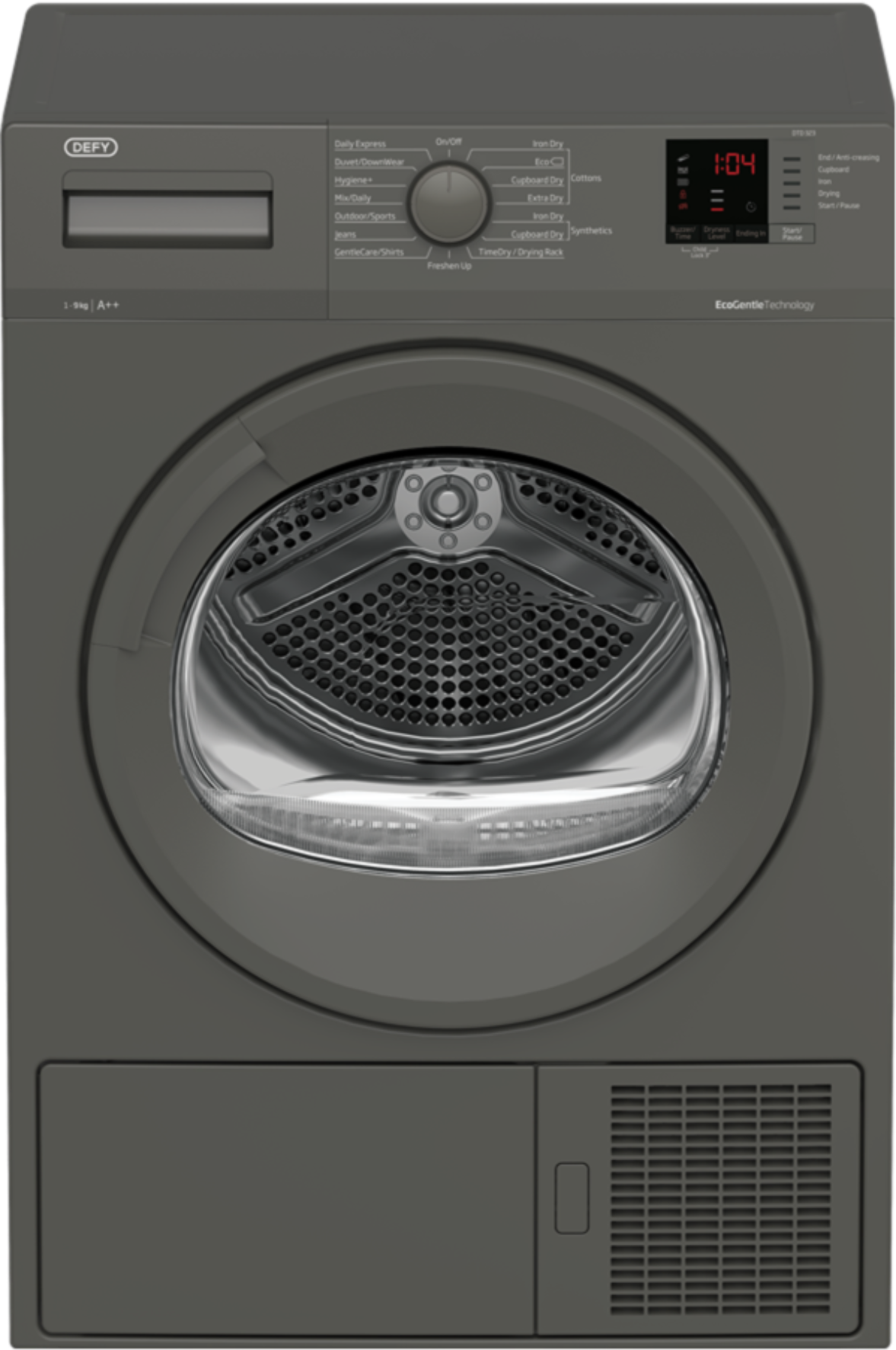 Defy 9kg Heat Pump Tumble Dryer Grey DTD323