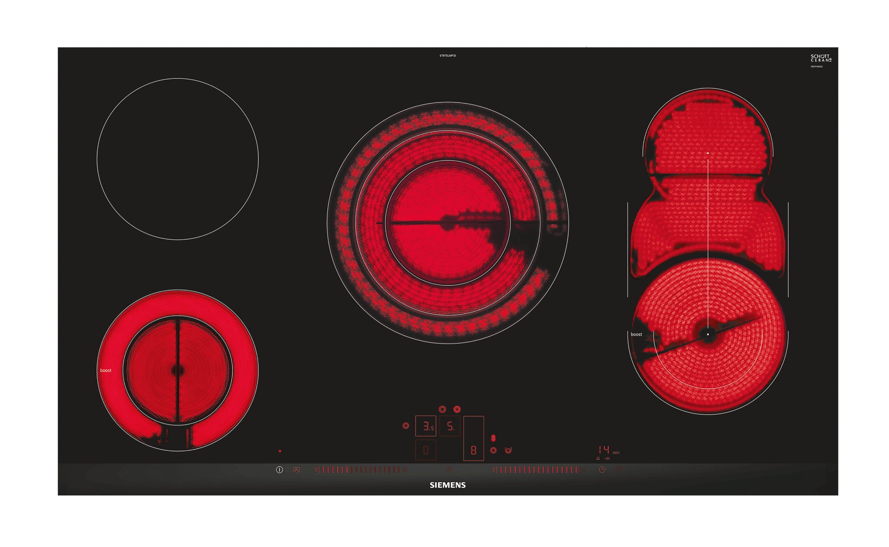Siemens Ceramic Hob Black ET975LMP1D