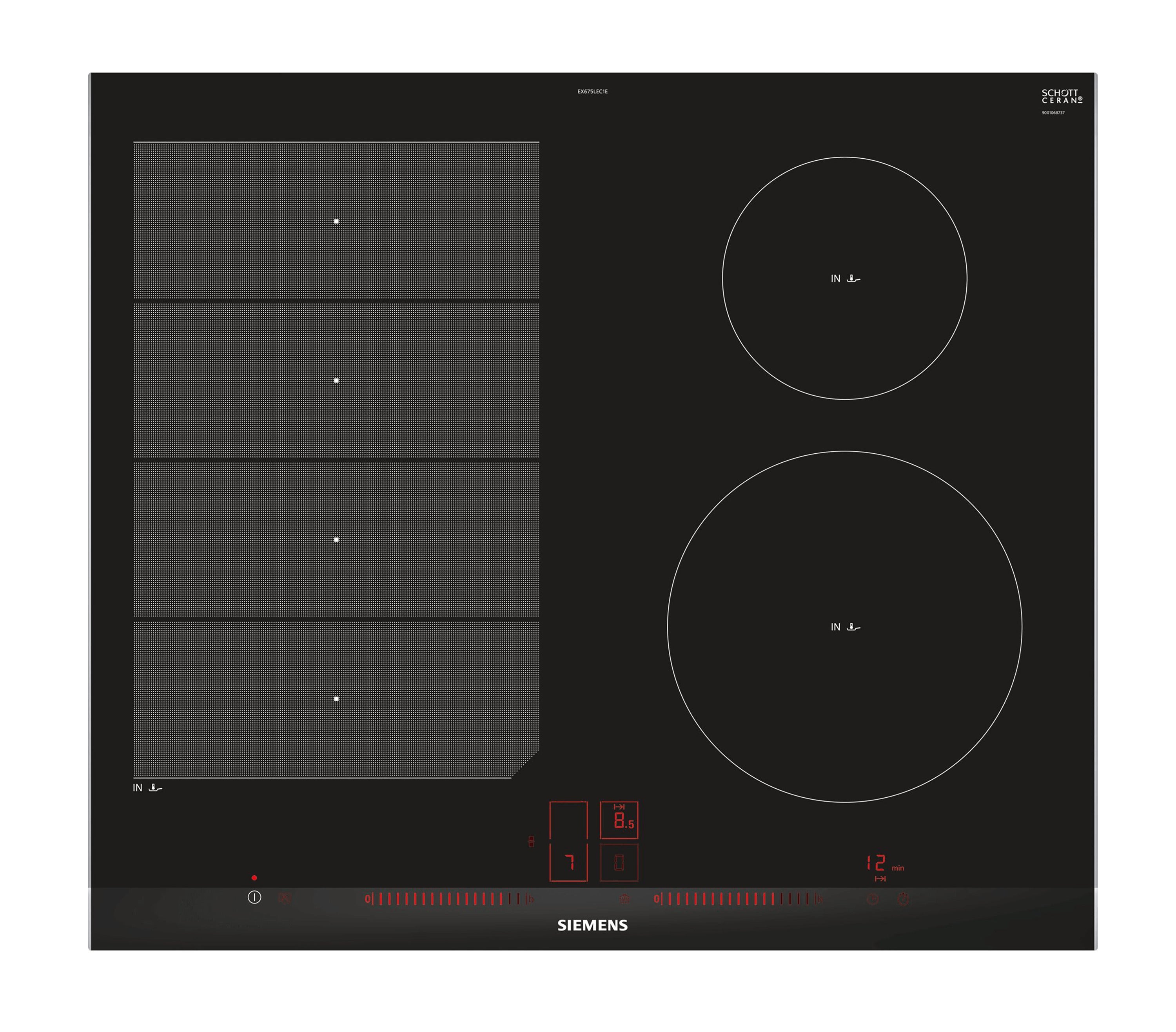 Siemens Induction Hob Black EX675LEC1E