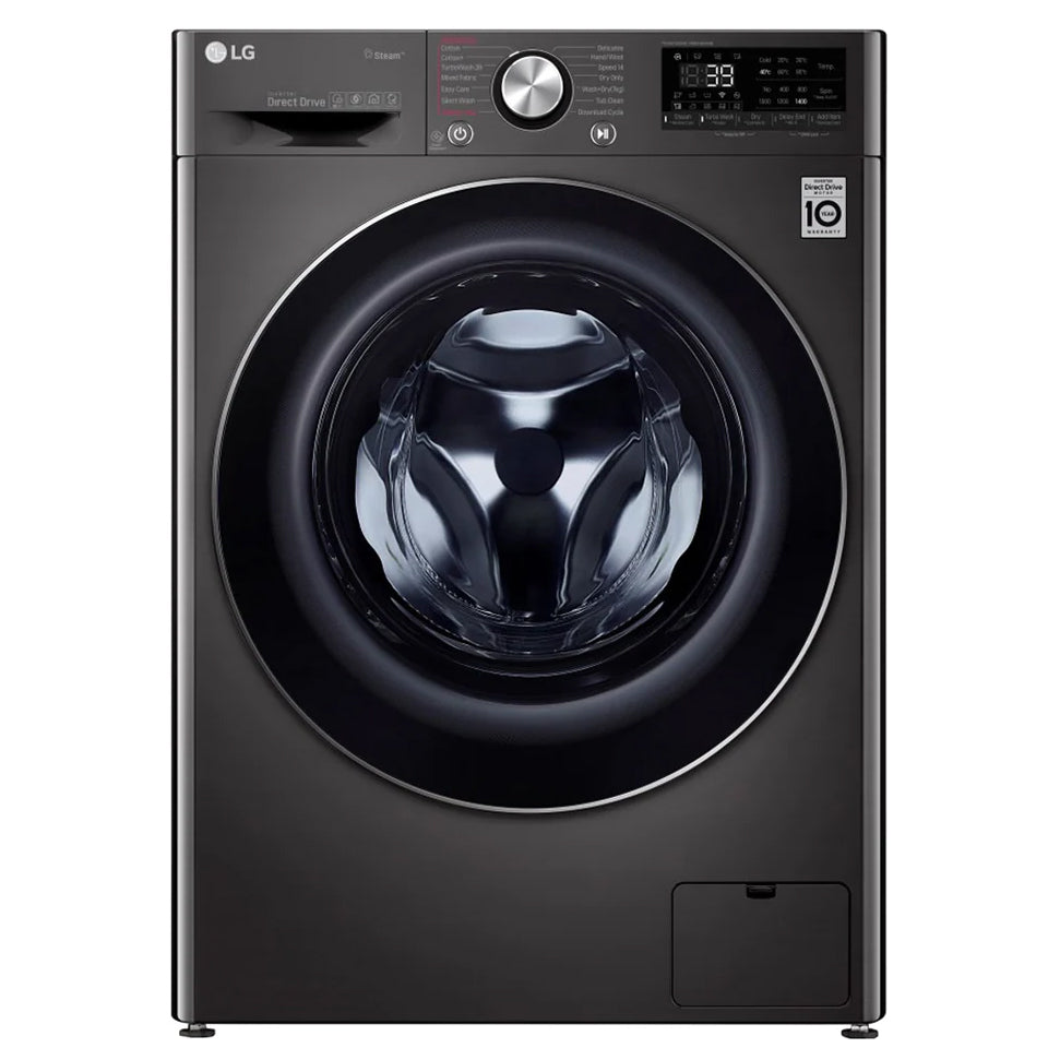 LG 12/8KG Front Loader Combo Washer Black F4V9BCP2E