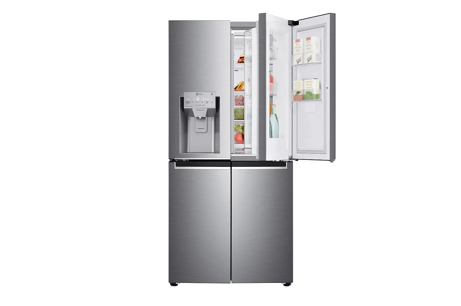 LG 570L French Door Fridge Silver Inox GC-J22FTLPL