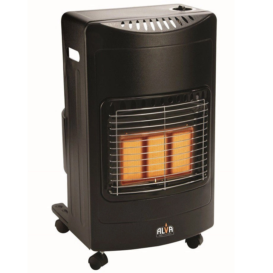 Alva 3 Panel Gas Heater Black GH312