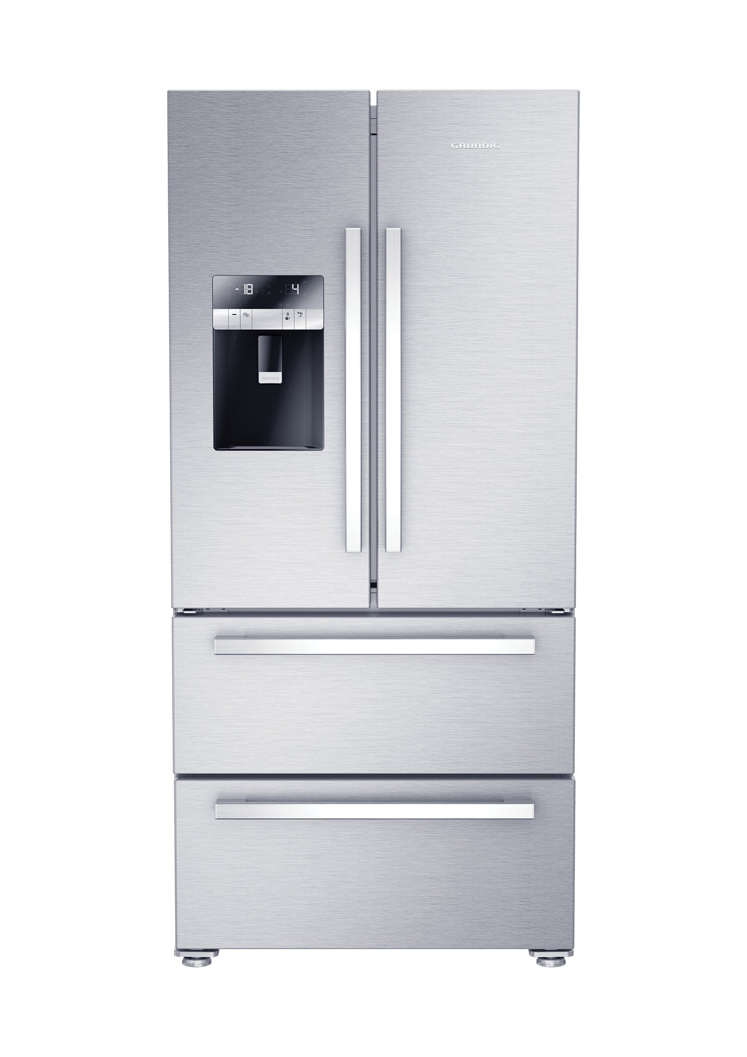 Grundig 530L French Door Fridge Stainless Steel GQN1232X