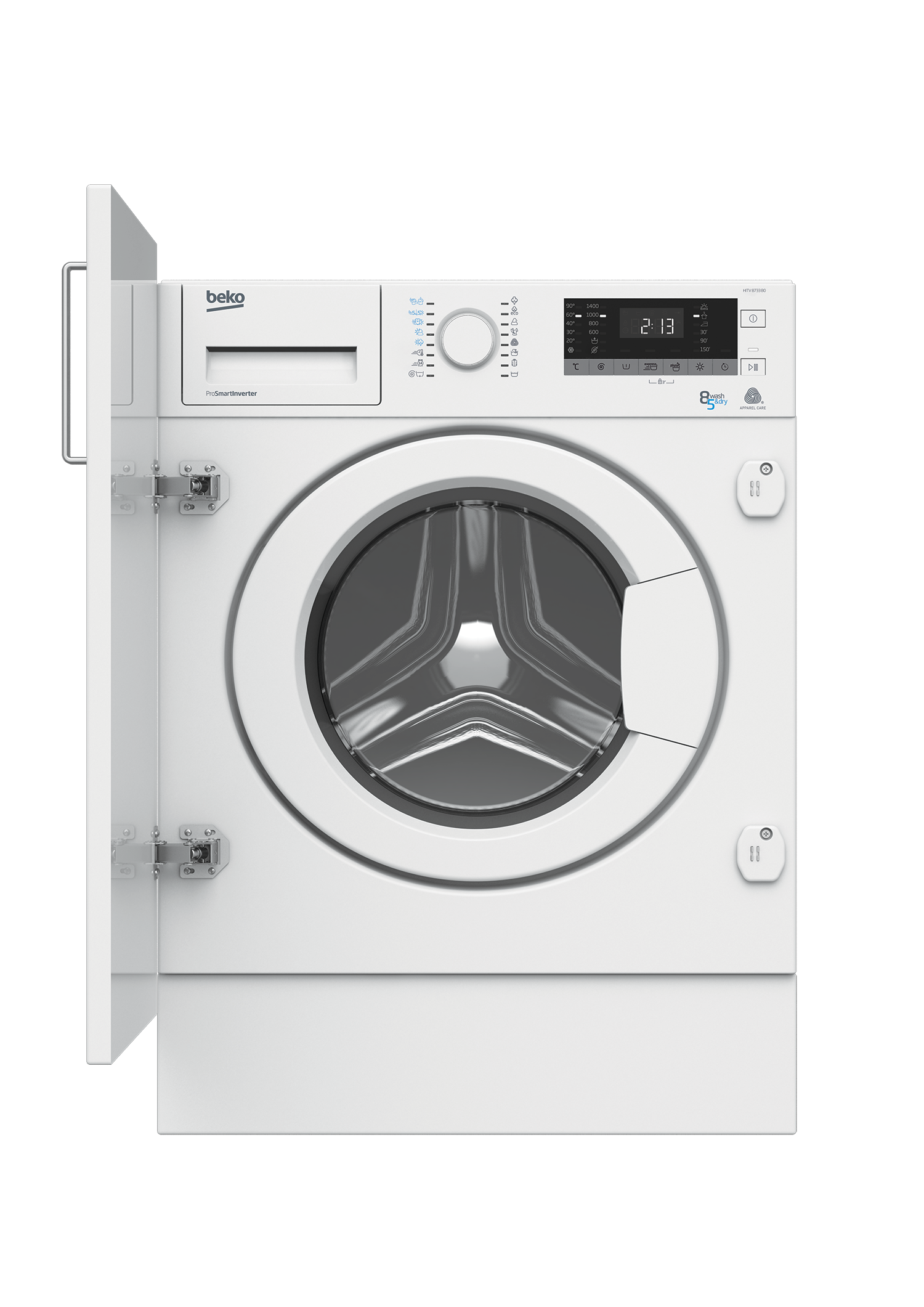 Beko 8/5kg Loader Washer / Dryer Combo White HITV8733B0