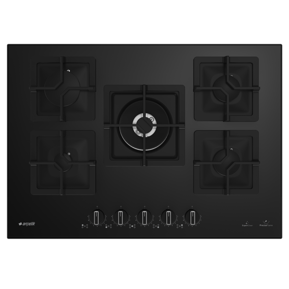 Grundig Gas Hob Black OCDK752DWKS